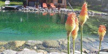 Urlaub auf dem Bauernhof - Schwimmmöglichkeit: Schwimmteich - St. Jakob (Ferndorf) - Erholung und Abkühlung am Naturpool - Biobauernhof Wegscheider