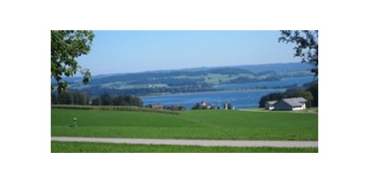 Urlaub auf dem Bauernhof - Umgebung: Urlaub in Stadtnähe - Wals - Blick auf den Trumersee - Baby- und Kinderhof Aicherbauer
