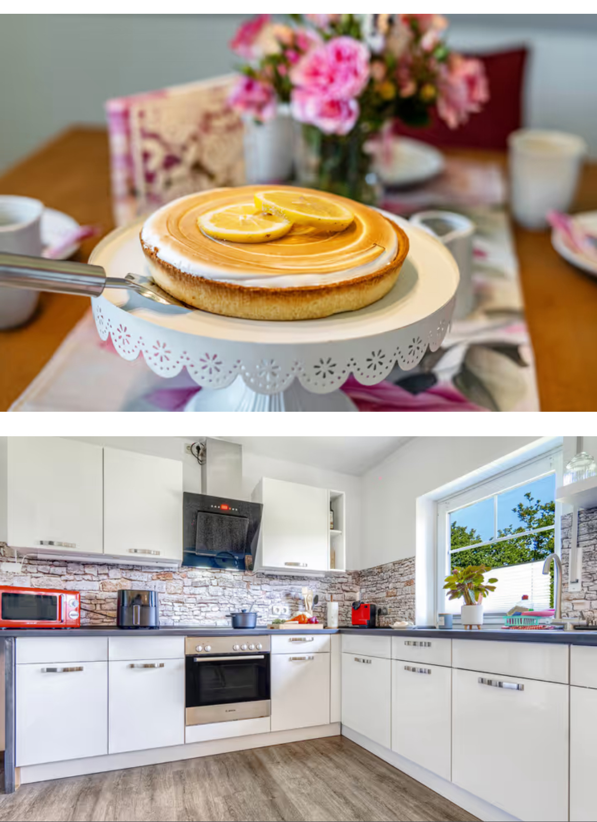 Relax und Wellness Landhaus Up’n Wall Presentation of the rooms Kitchen