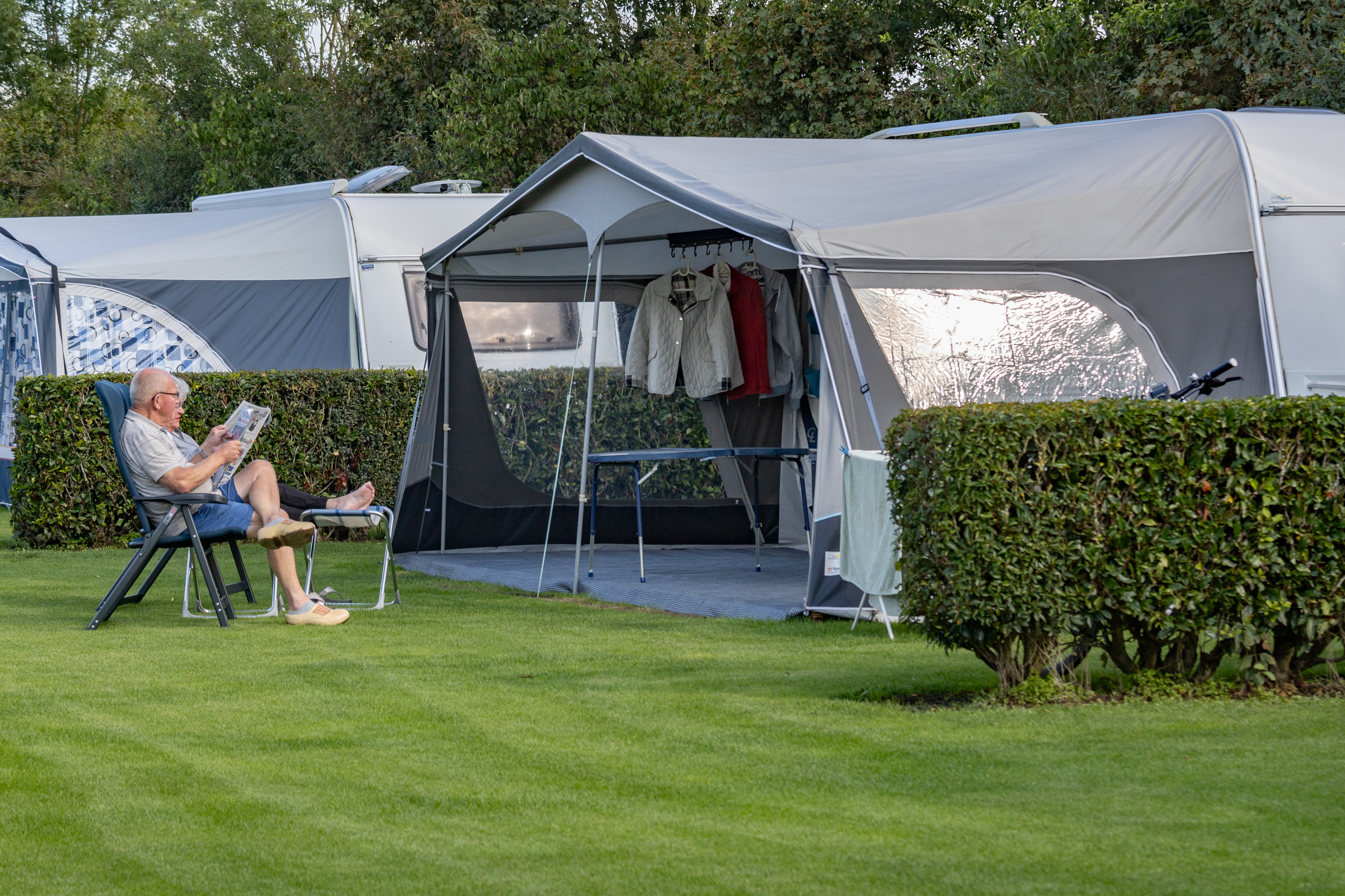 Ferien Bauernhof: Ruime plaatsen - minicamping De Visser