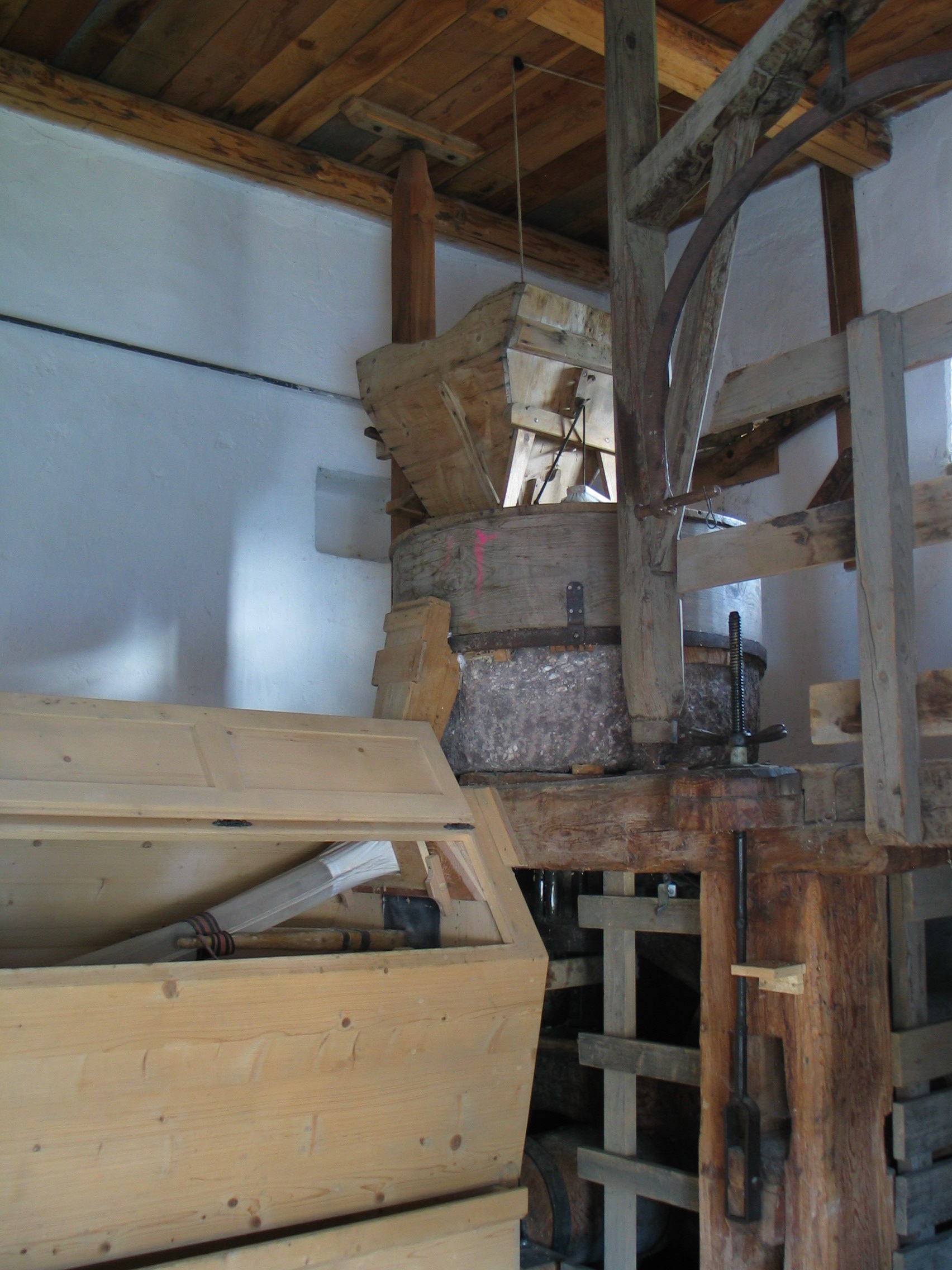 Ferien Bauernhof: Mühle Innenansicht - STERNHOF