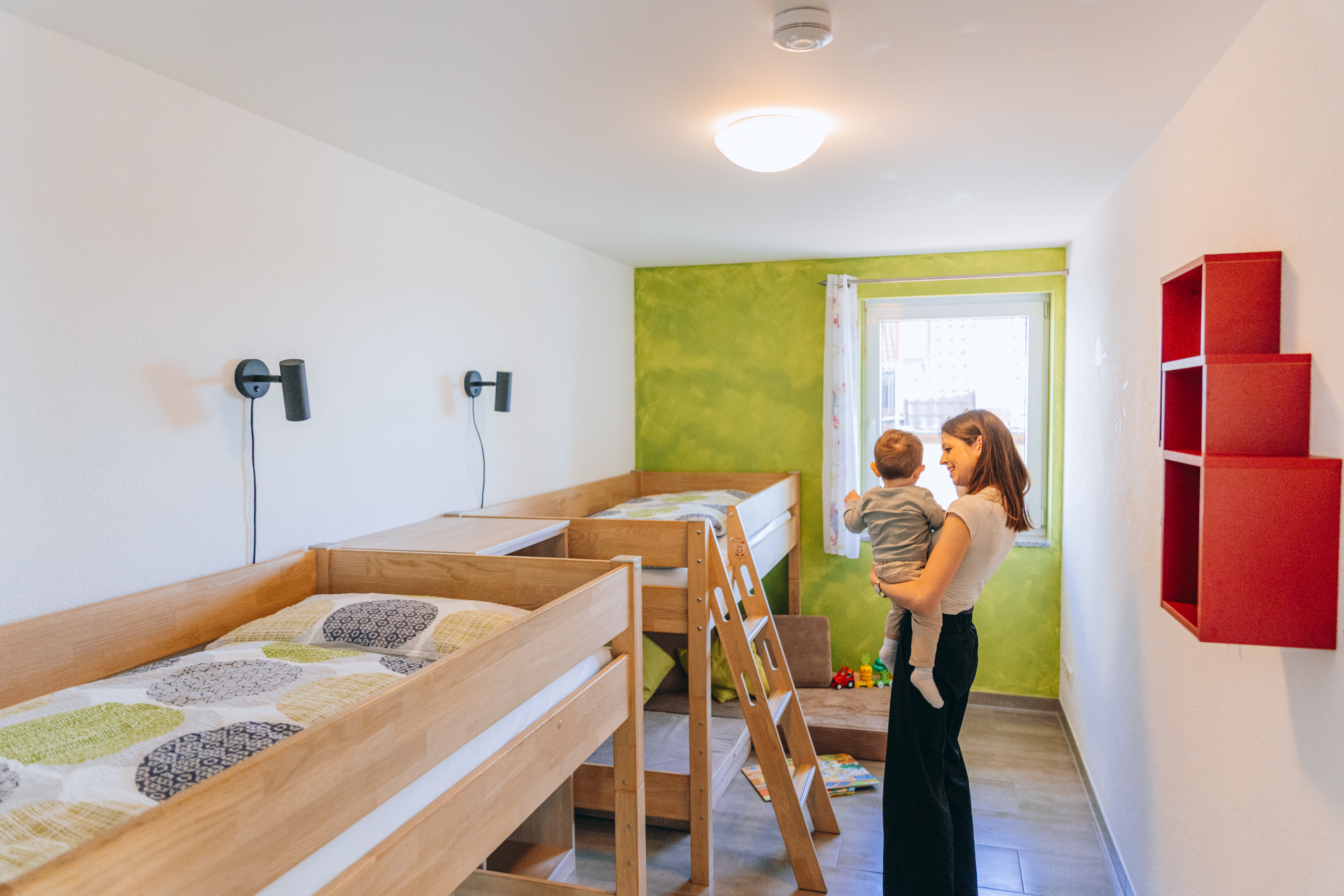 Bio-Obstgut Oberhof  Presentatie van de kamers Kiwi-appartement in het "Alte Moste"