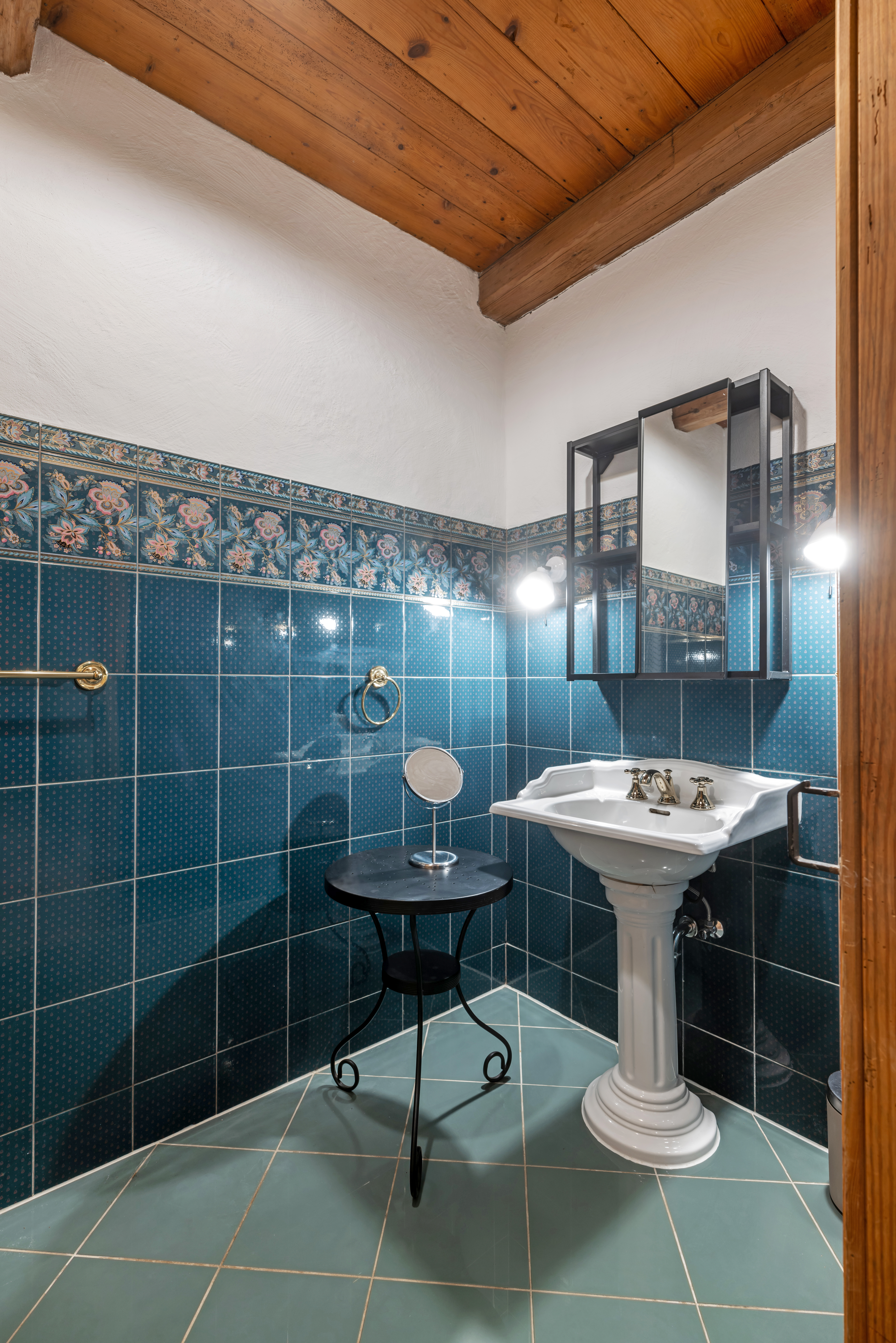 Ferien Bauernhof: wunderschönes Badezimmer Ferienwohnung Obstgarten - Ferienhof Schmelcher