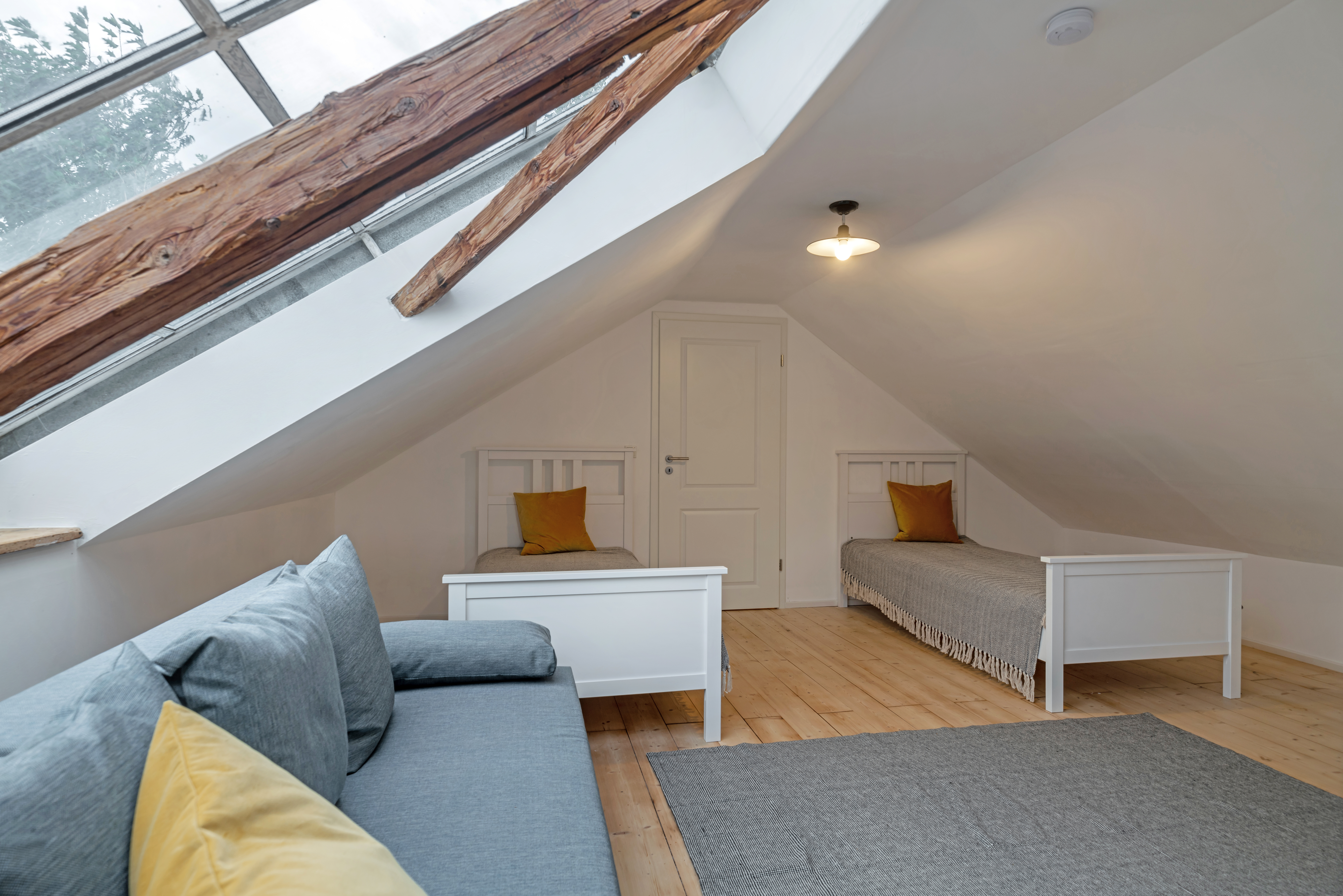 Ferien Bauernhof: Dachzimmer mit 3 Einzelbetten Stoi - Ferienhof Schmelcher
