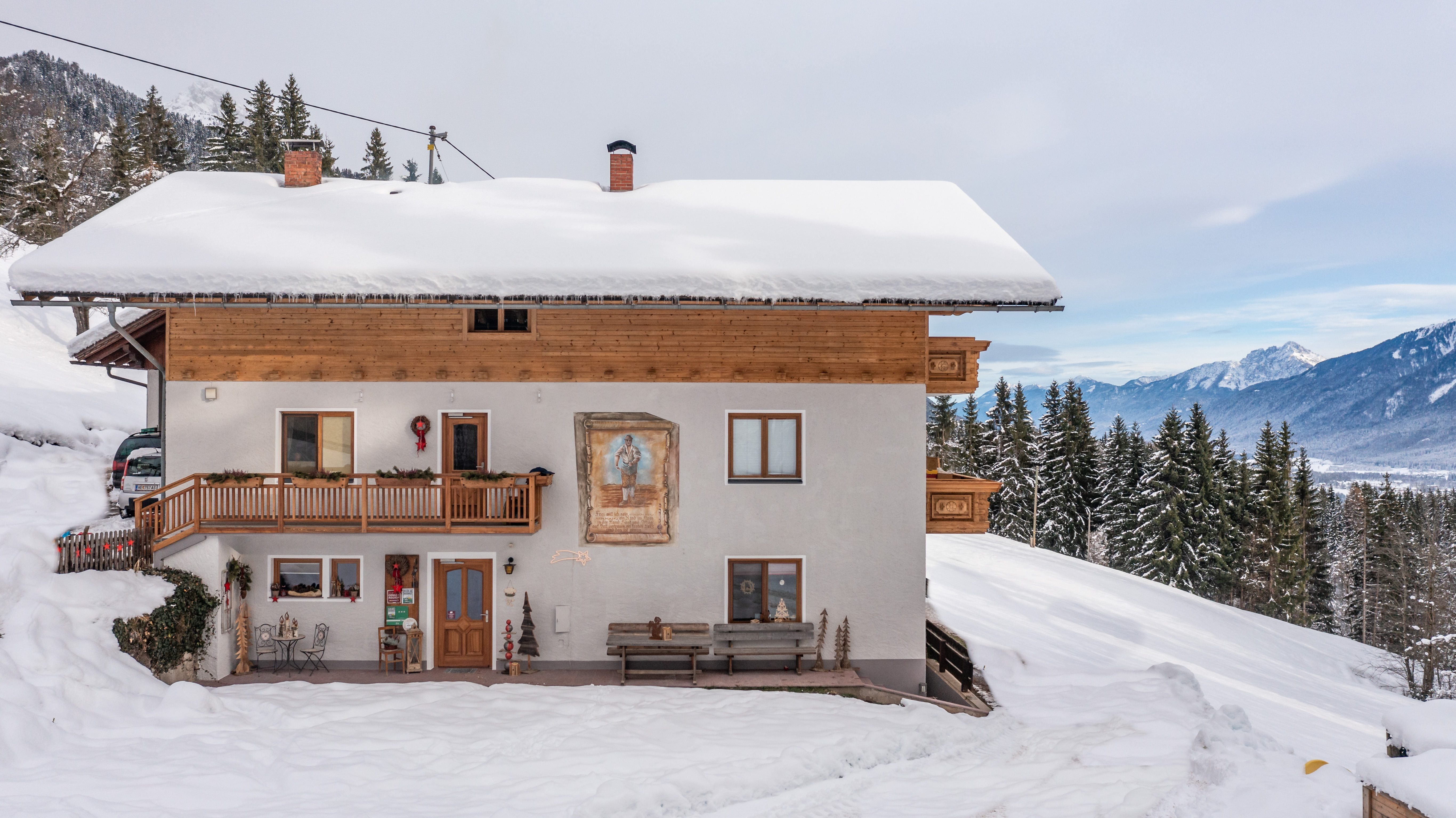 počitnice na kmetiji - Bauernhaus im Winter - Bio-Bergbauernhof Weger Leise rieselt der Schnee! Und so bleibt es auch....Winterurlaub in seiner ursprünglichsten Form, fernab von Massentourismus und lauten Bars. Mitten in der Naur mit viel Zeit zum Genießen und Enspannen
