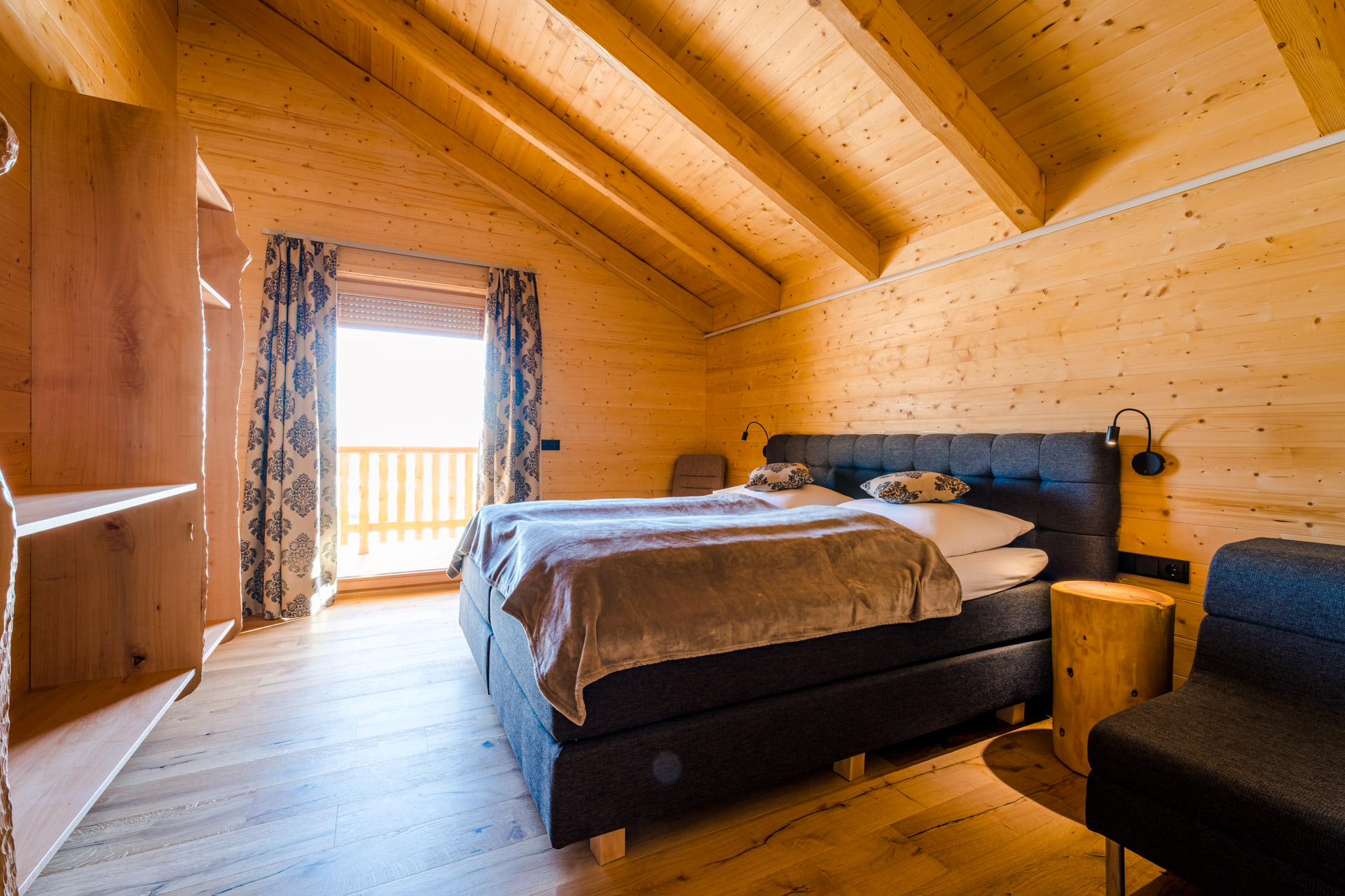 Unterkunft: Schlafzimmer Fichtenchalet - Hochleben Chalets