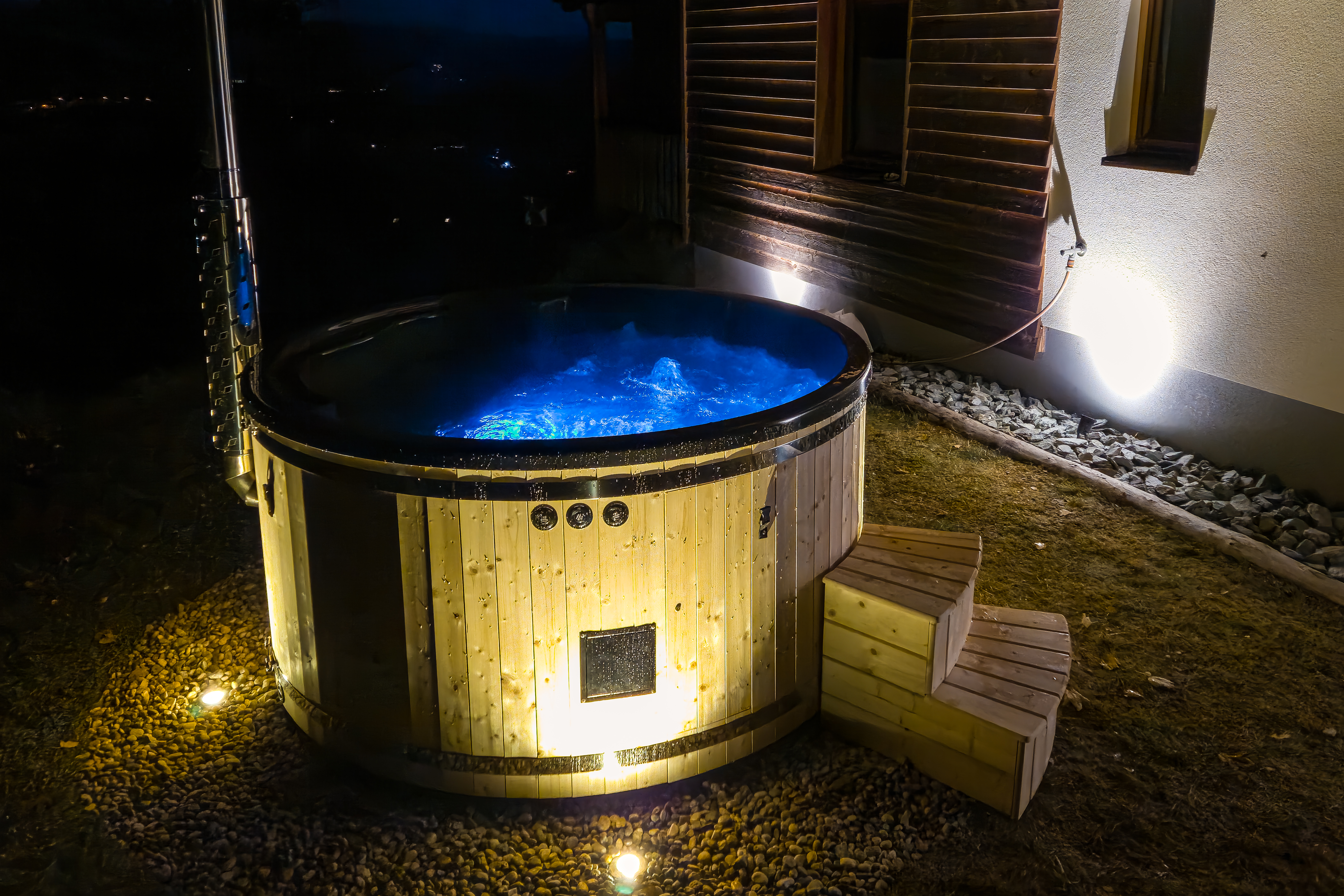 Unterkunft: Hot Tub beim Lärchenchalet - Hochleben Chalets
