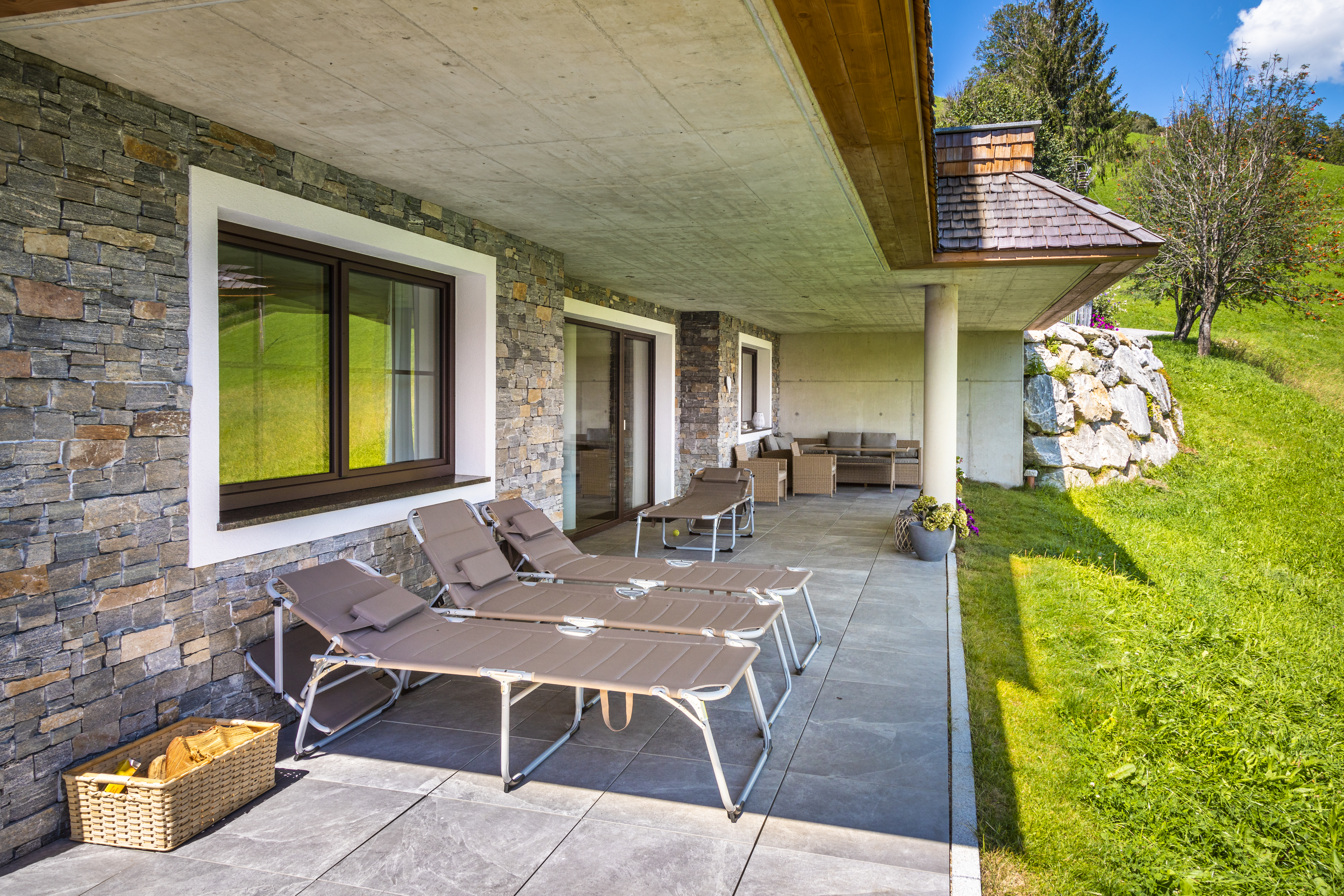 Urlaub auf dem Bauernhof - Ramsau am Dachstein - Terrasse  - Lindbichlhof 