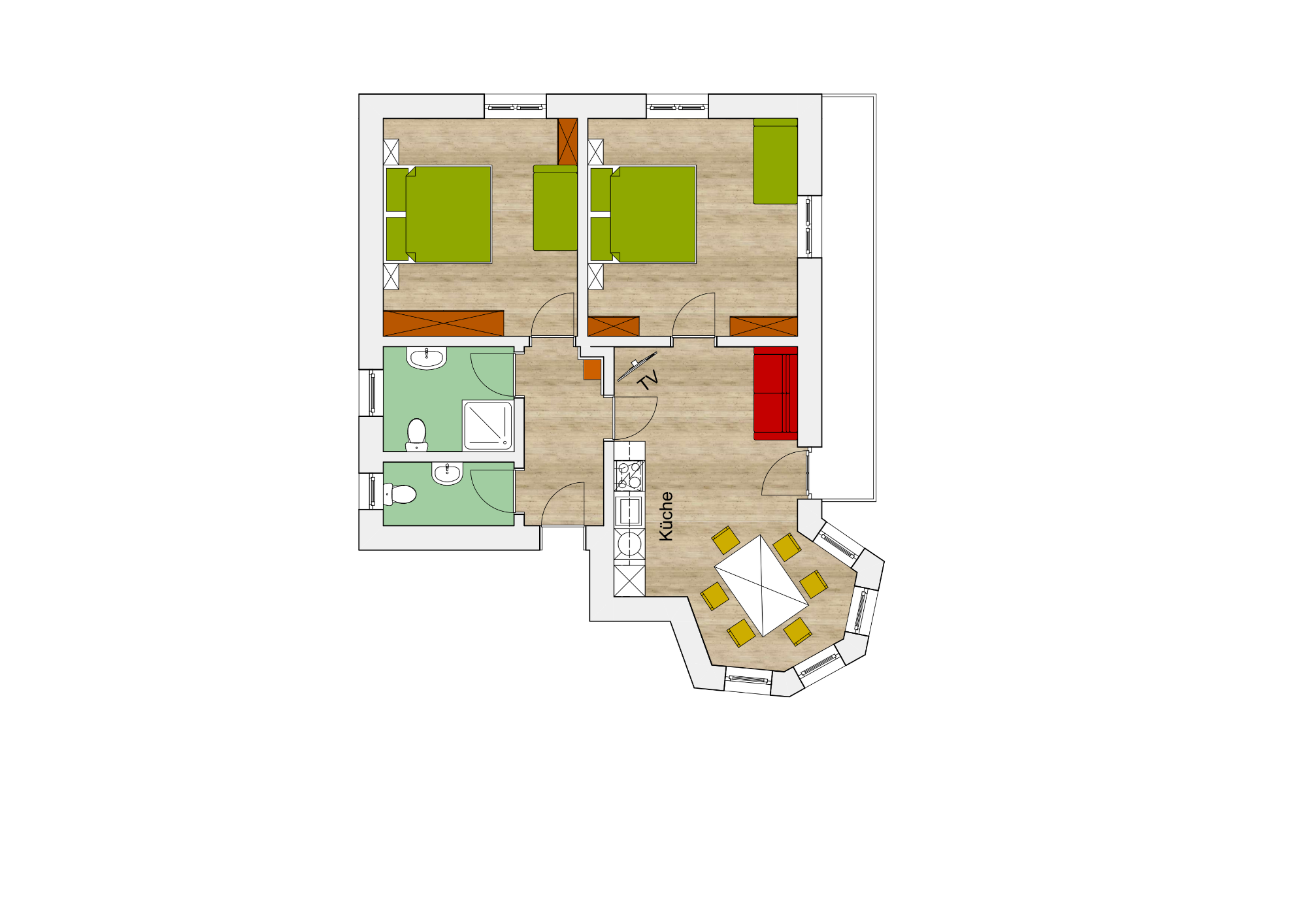 vacances à la ferme - Pongau - Bio-Bauernhof Torbauer Appartement 2 im Landhaus