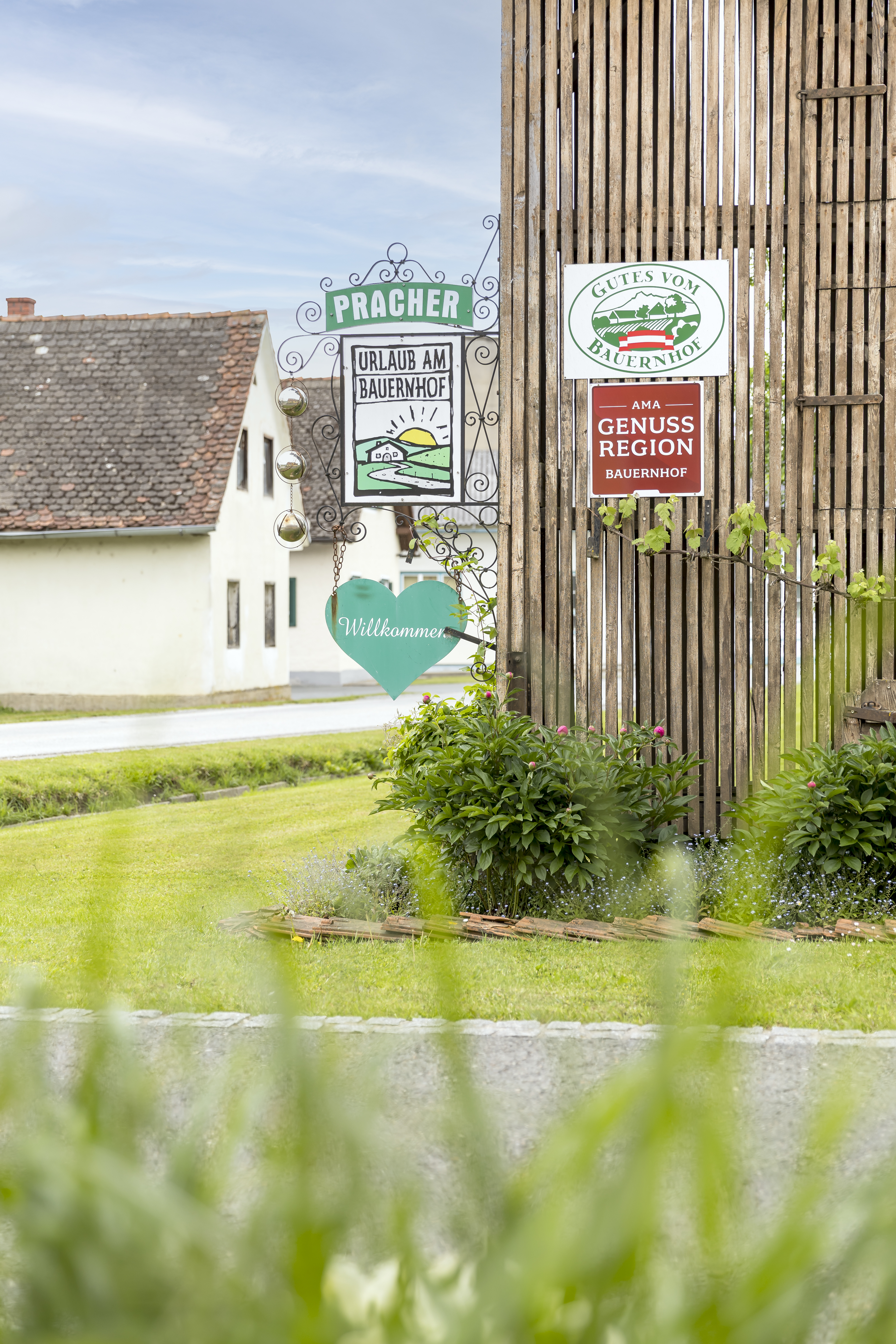 Ferien Bauernhof: Gut beschildert, gut gefunden - Pracher Ermi - Buitenruimte