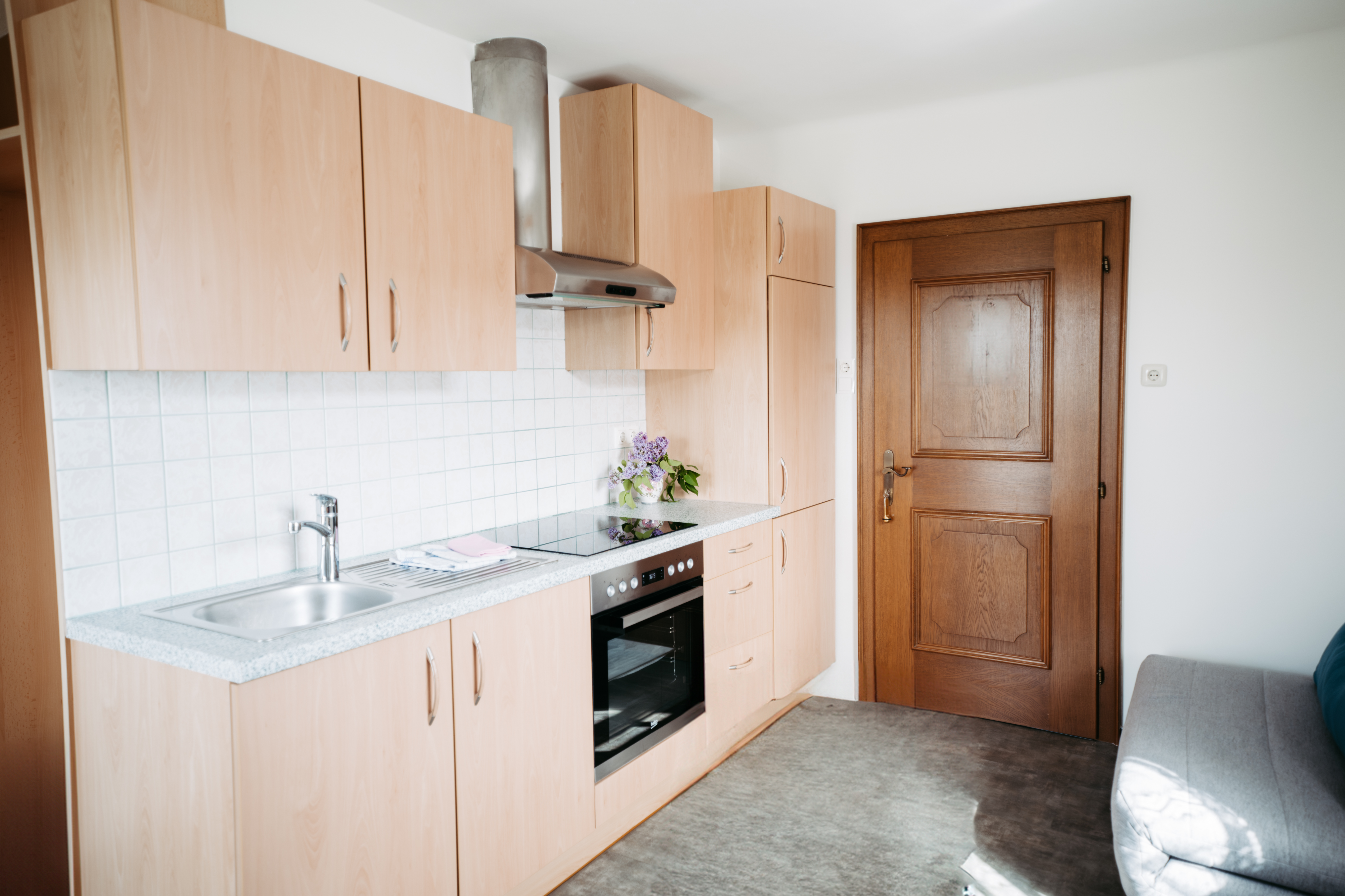 Ferien Bauernhof: Küche im Appartement - Pension Fischerhof