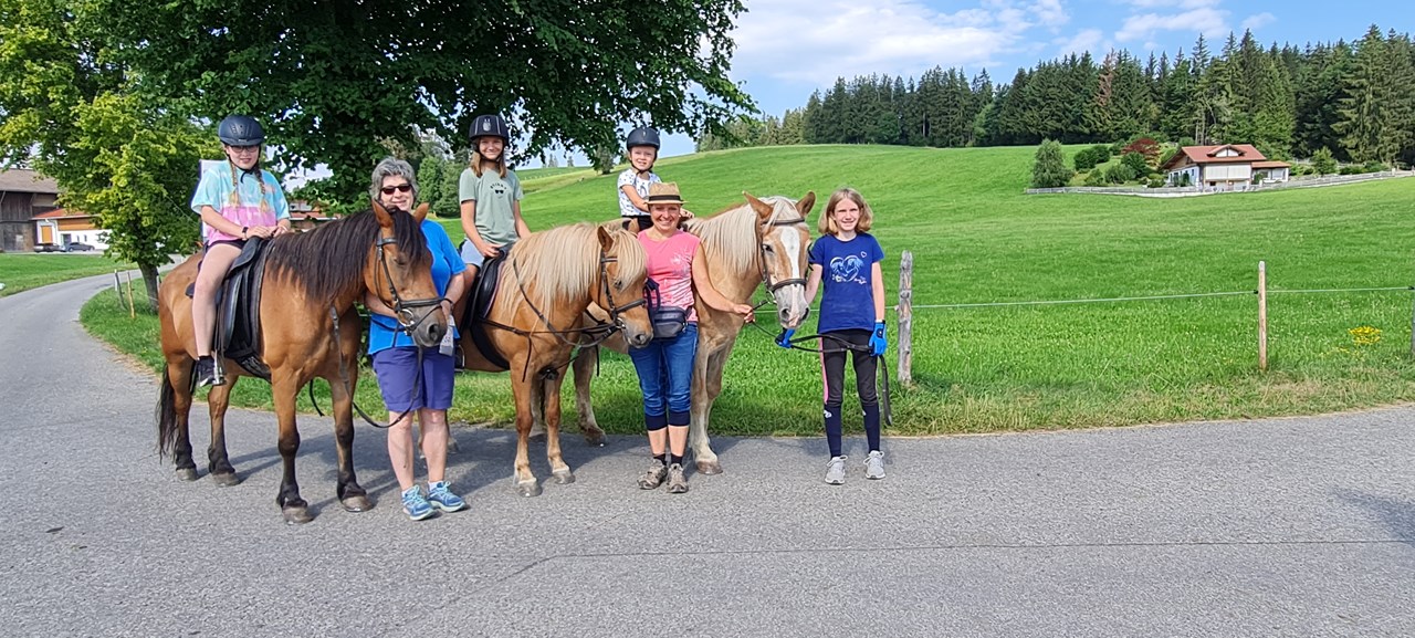 Lochbihlerhof in Wertach Nos animaux nos deux poneys de selle