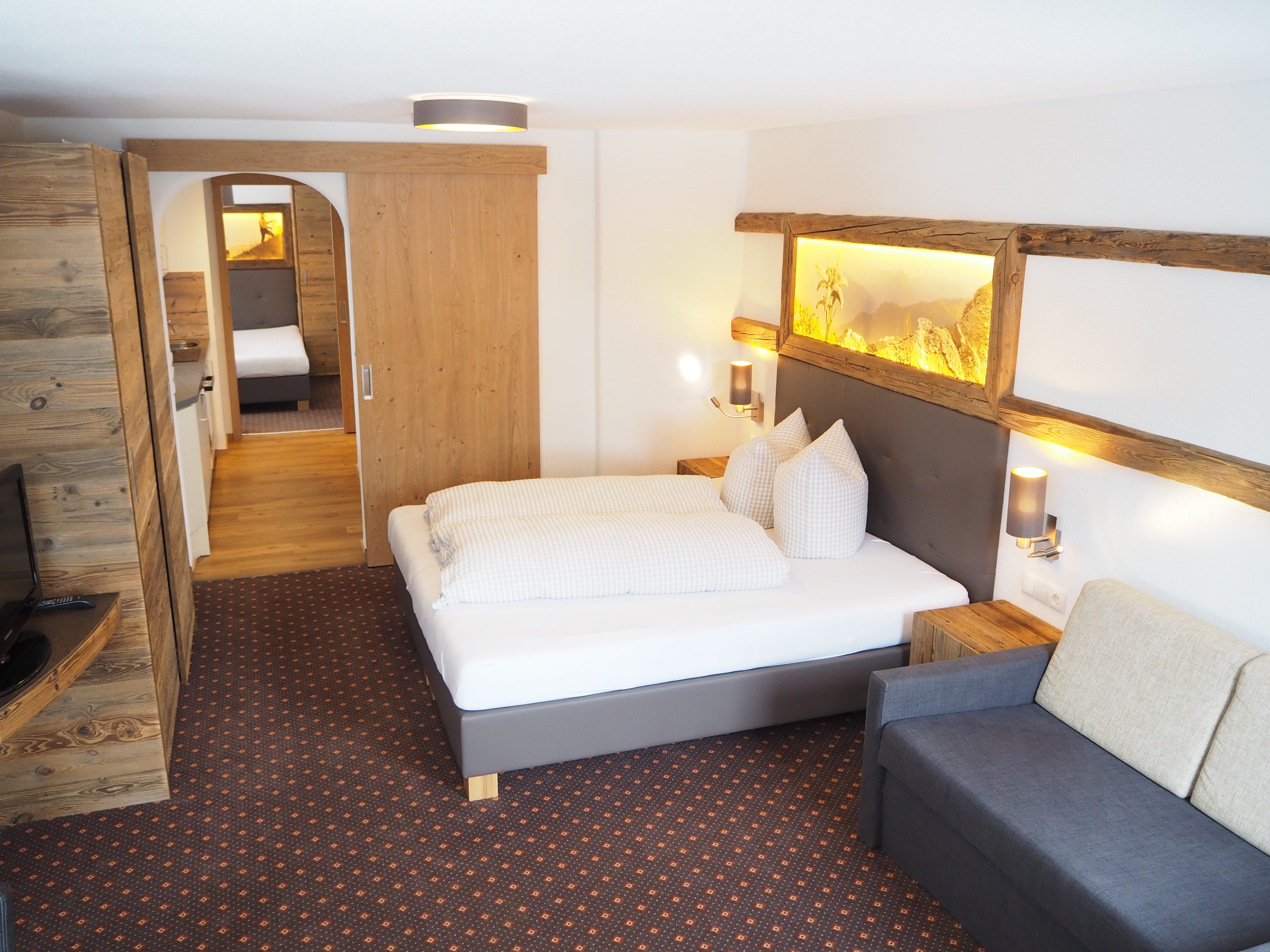 Ferien Bauernhof: Apartments - Apartpension Almhof - Reithof Pitztal - Zimmer