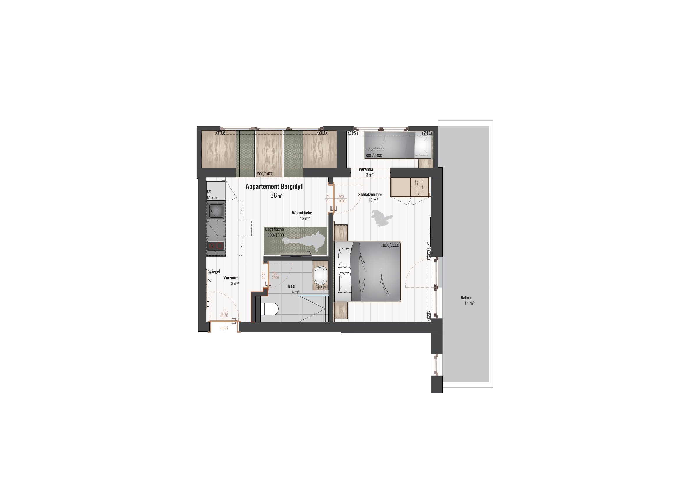 Bergbauernhof Irxner - Urlaub am Bauernhof mit Hund Présentation des chambres Suite pour elle "Bergidyll"