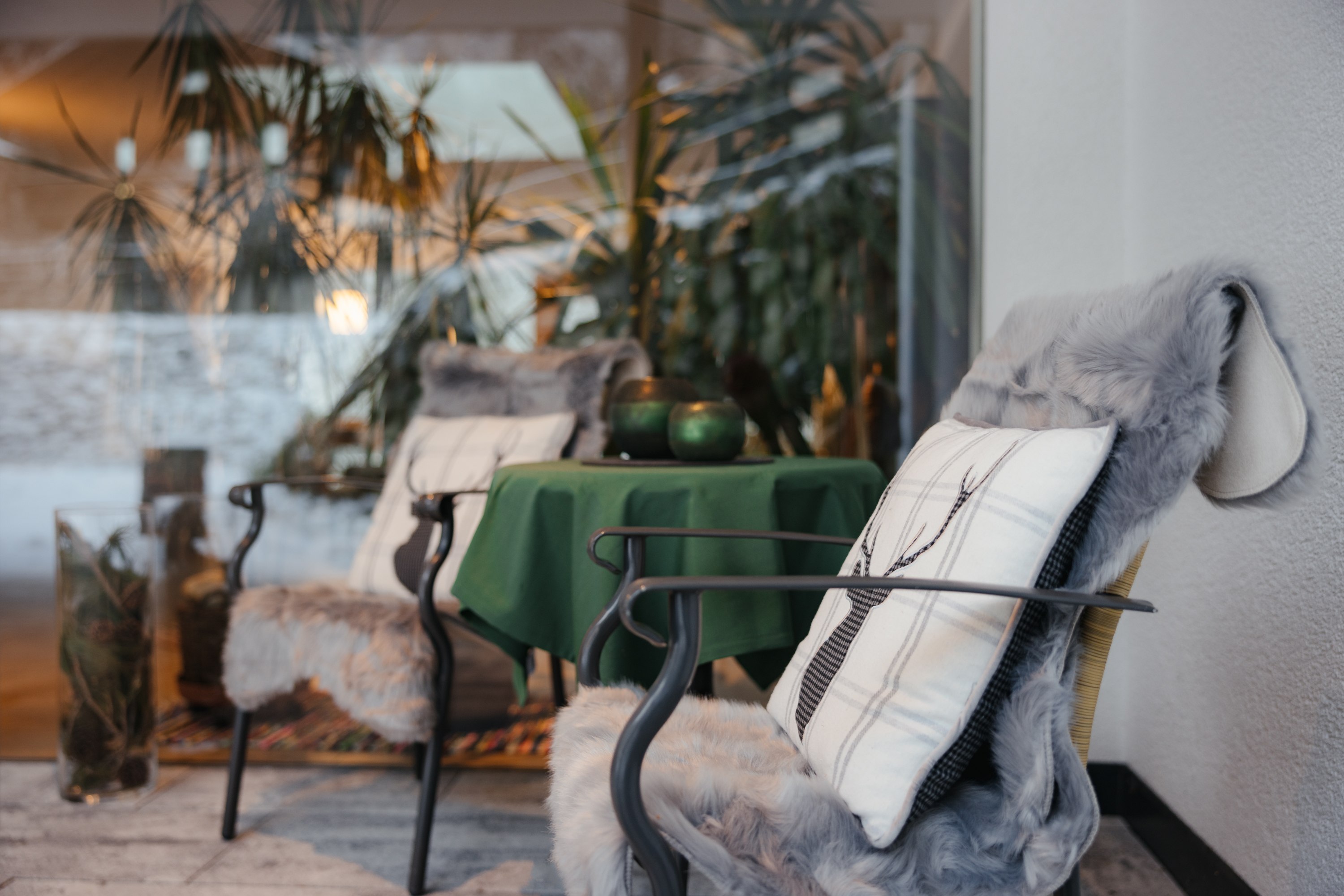 Ferien Bauernhof: Winter Eingangsbereich - Untermairhof