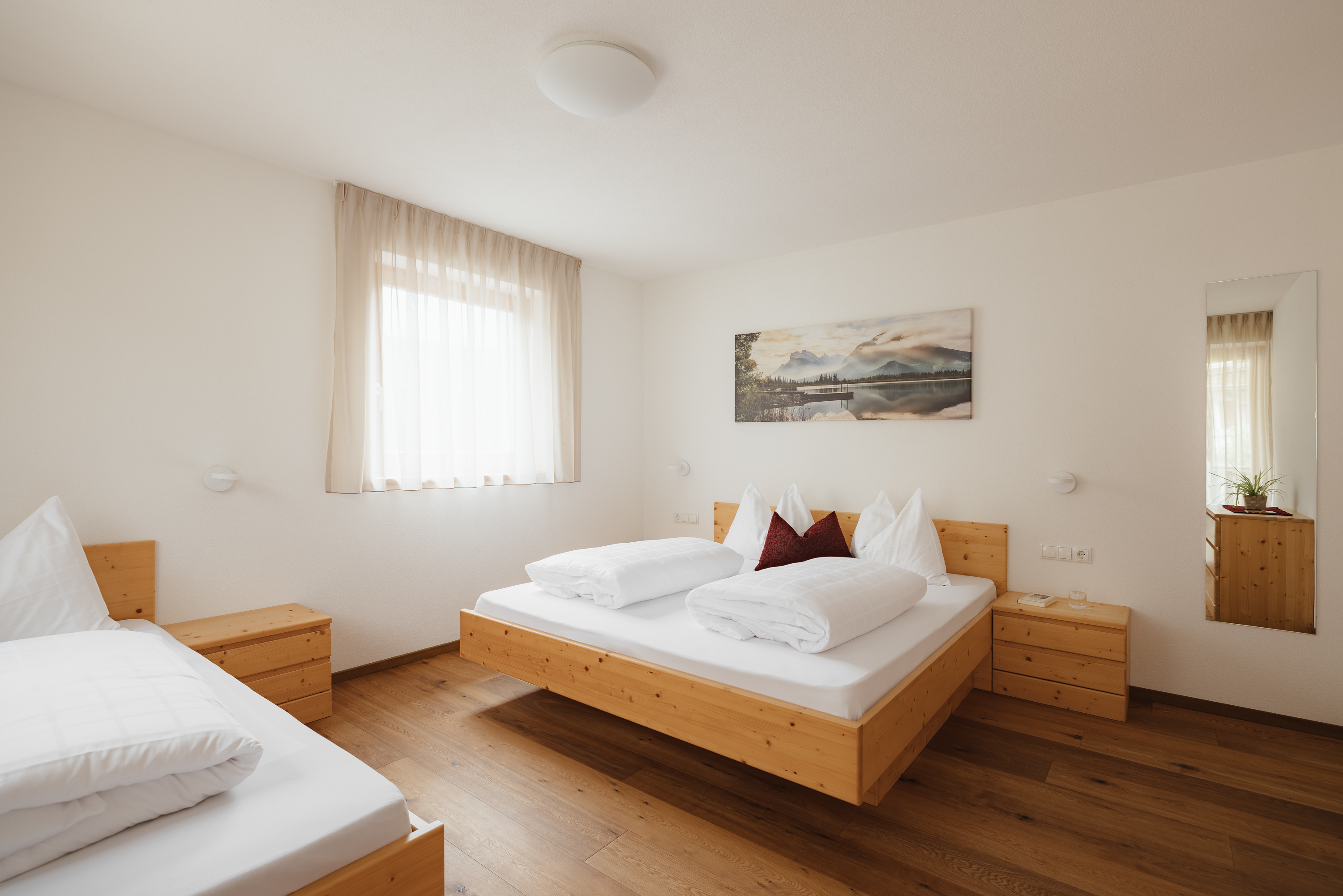 Ferien Bauernhof: Schlafzimmer Fichte - Untermairhof Appartments Residence