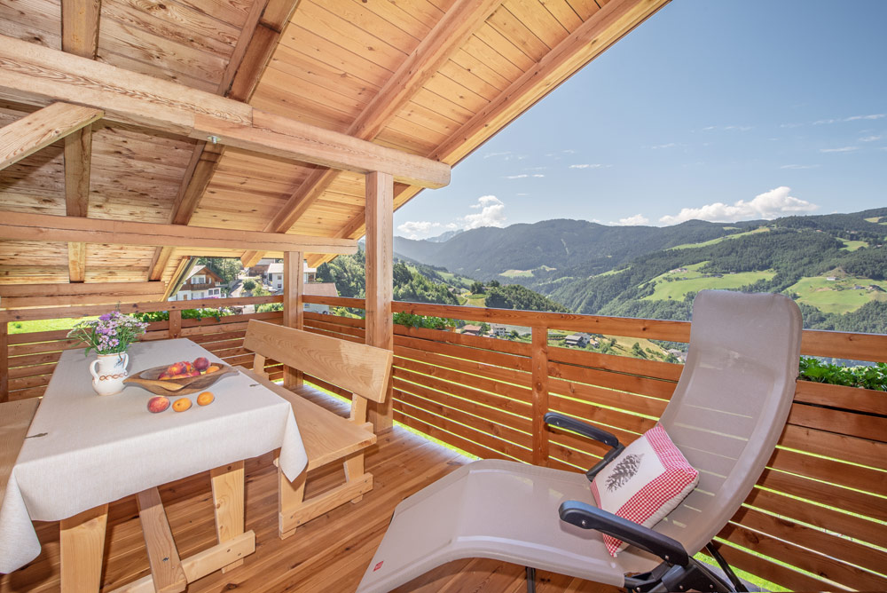 Ferien Bauernhof: Balkon - Wieserhof