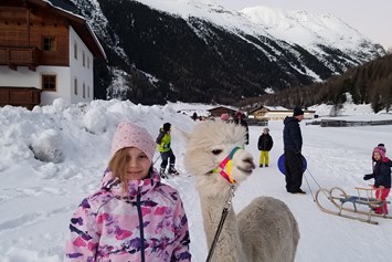Ferien Bauernhof: Kostenlose Lama-Alpakawanderung - Reiterhof Alpin Appart