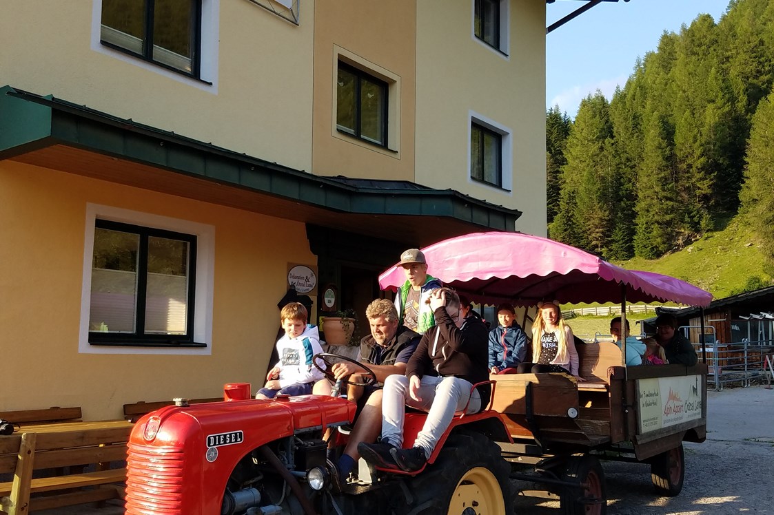 Ferien Bauernhof: Traktorfahrt (Sommer Hauptsaison) - Reiterhof Alpin Appart