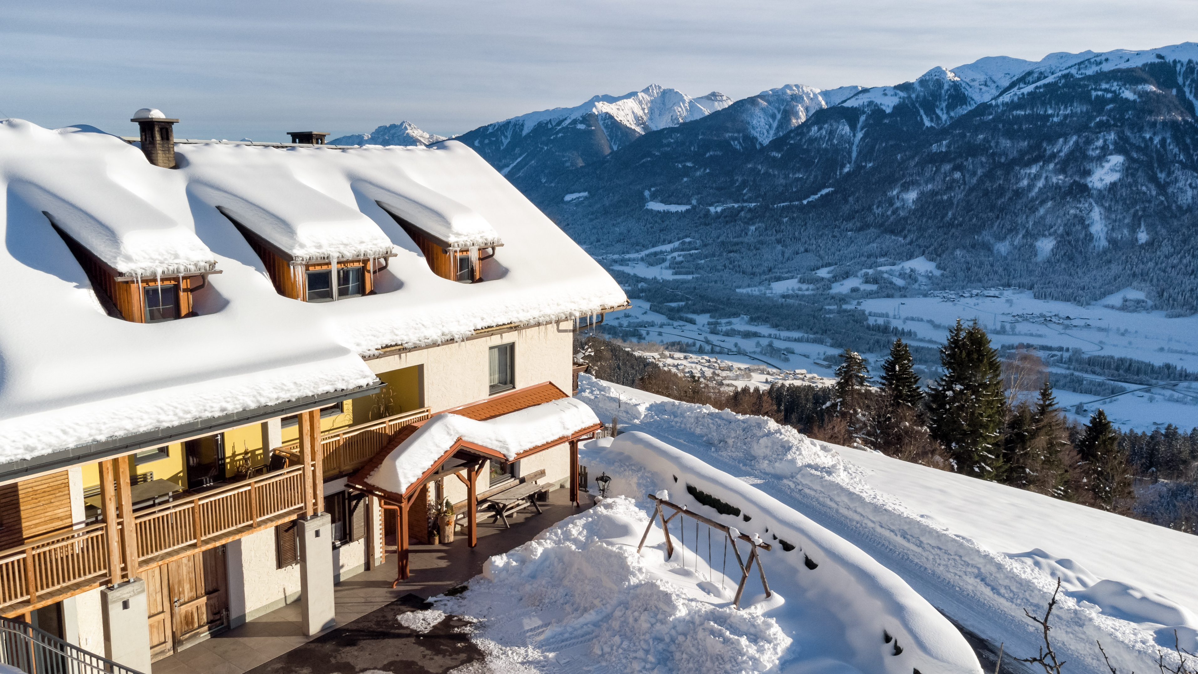 Ferien Bauernhof: der Hauserhof im Winter - Stille genießen, Schnee entdecken, einfach sein - Hauserhof am Goldberg
