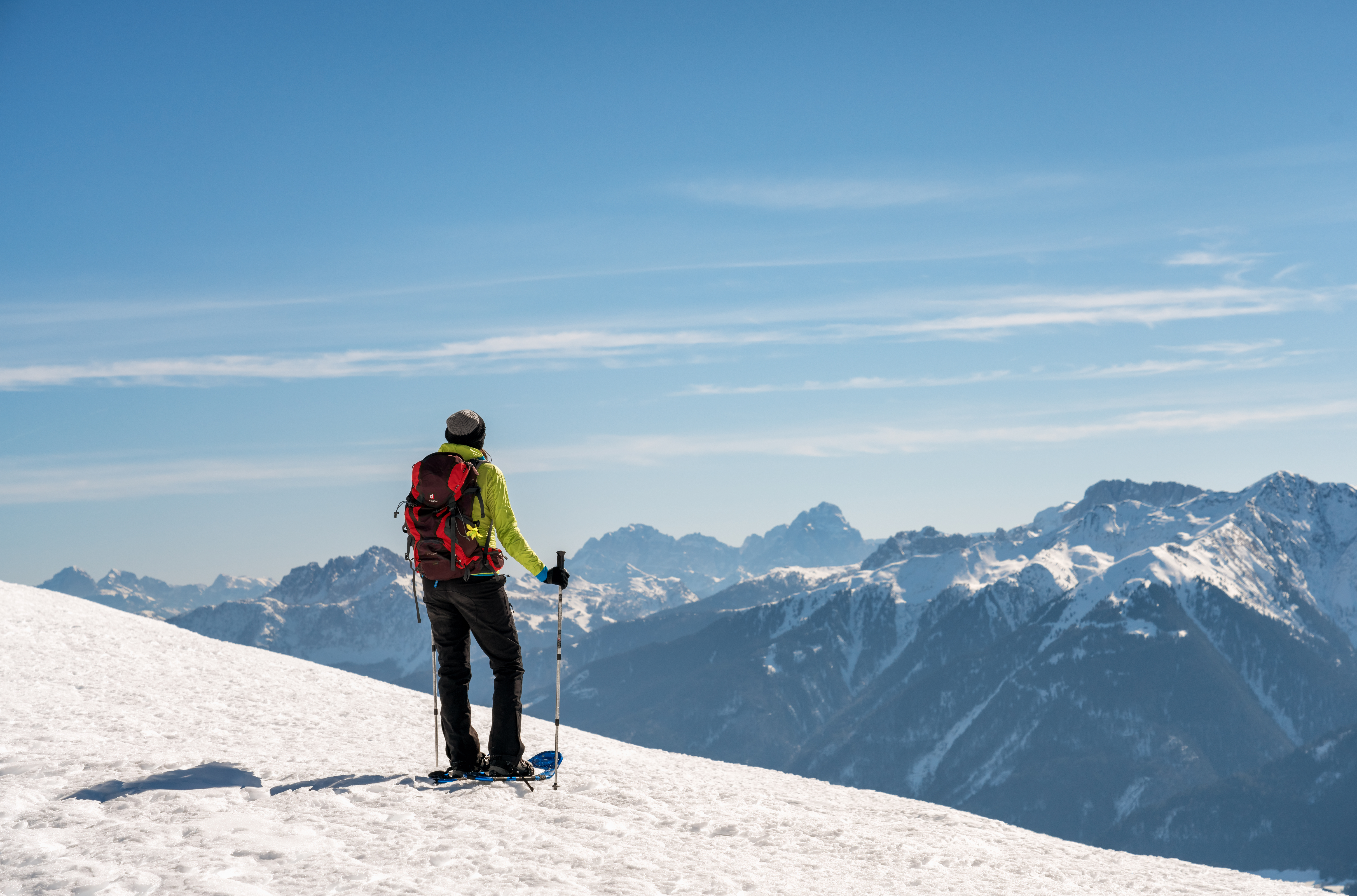 Ferien Bauernhof: den Winter aktiv erleben - Schneeschuhwanderungen starten direkt ab Hof - Hauserhof am Goldberg