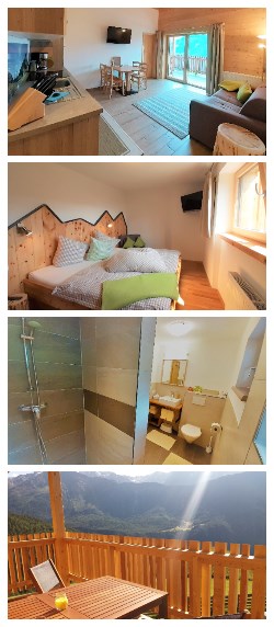 Bio und Reiterhof der Veitenhof Vorstellung der Zimmer Ferienwohnungen mit 2 Schlafzimmer
