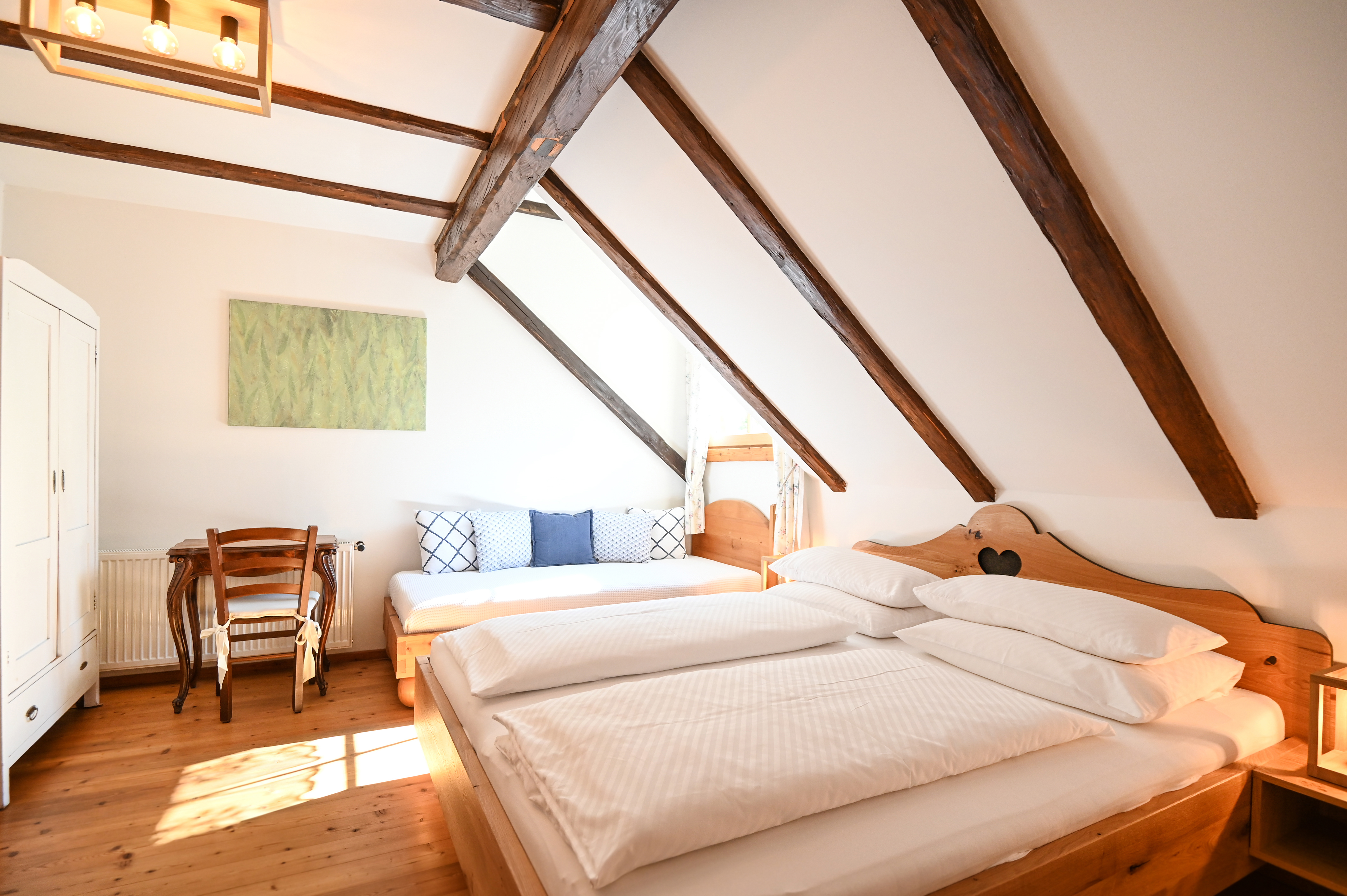 Ferien Bauernhof: Ferienwohnung Serafina; Schlafzimmer 1 - Auerhof