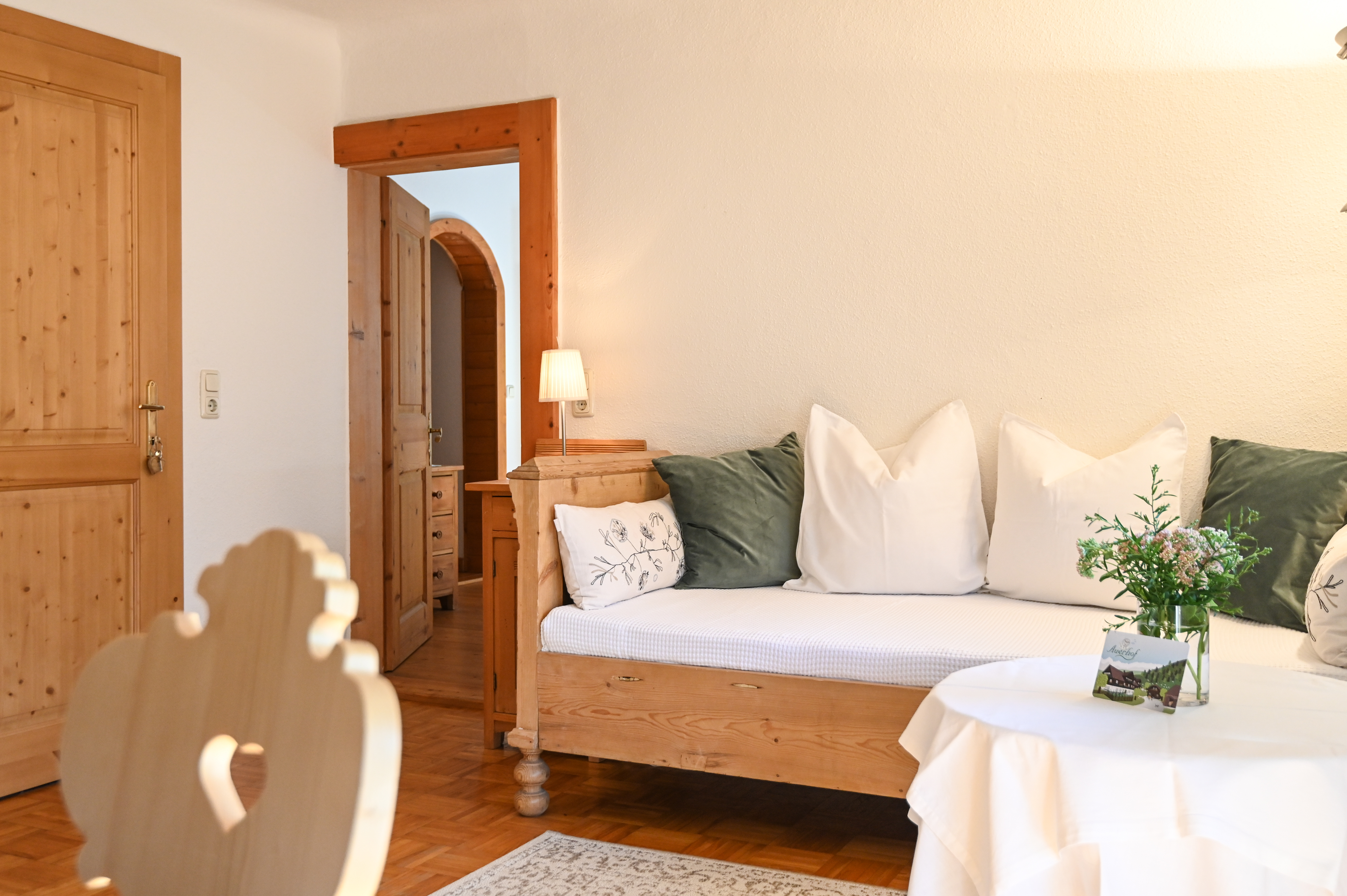 Ferien Bauernhof: Ferienwohnung Serafina Wohnküche - Auerhof