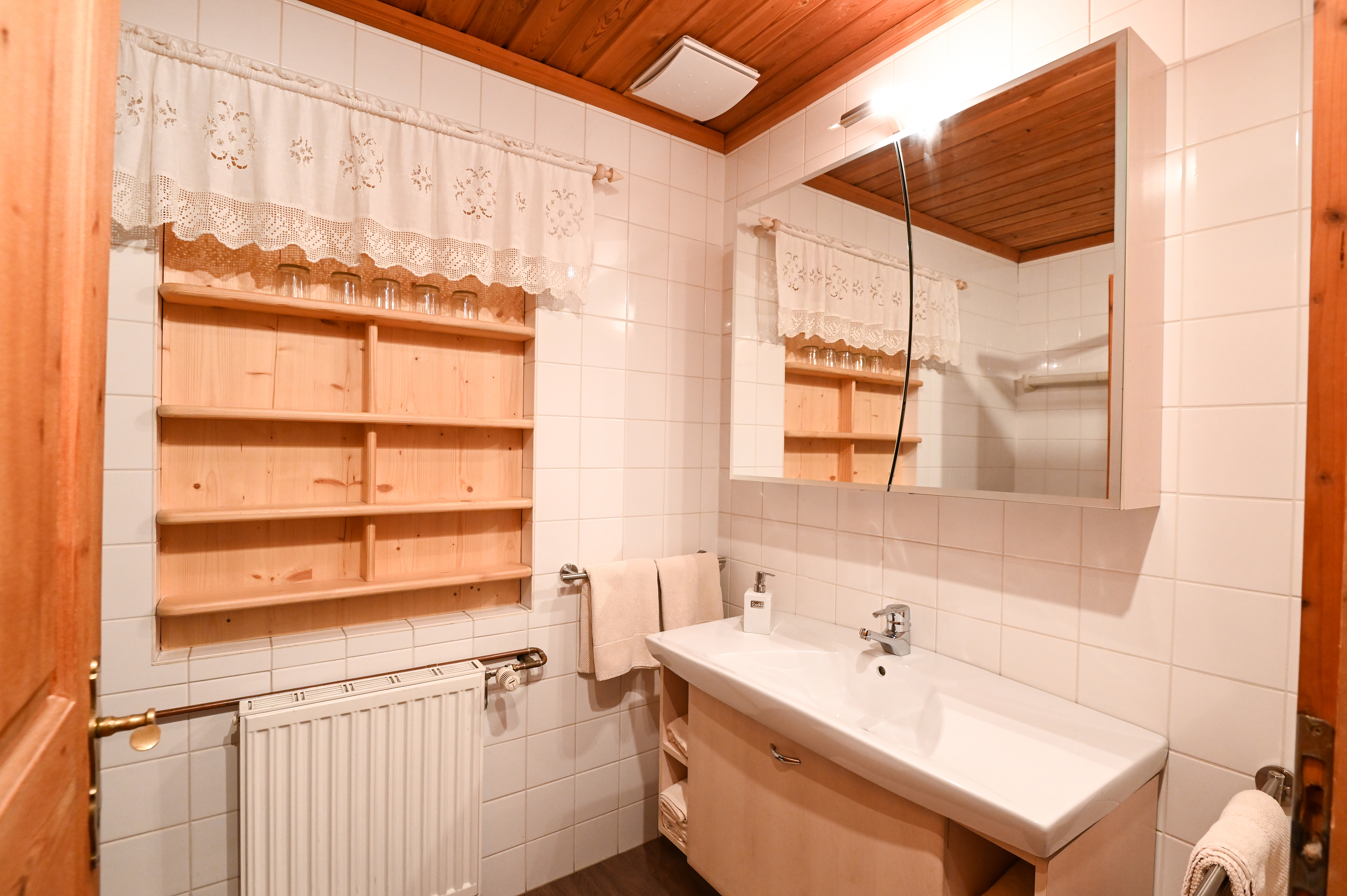 Ferien Bauernhof: Ferienwohnung Serafina; Badezimmer - Auerhof