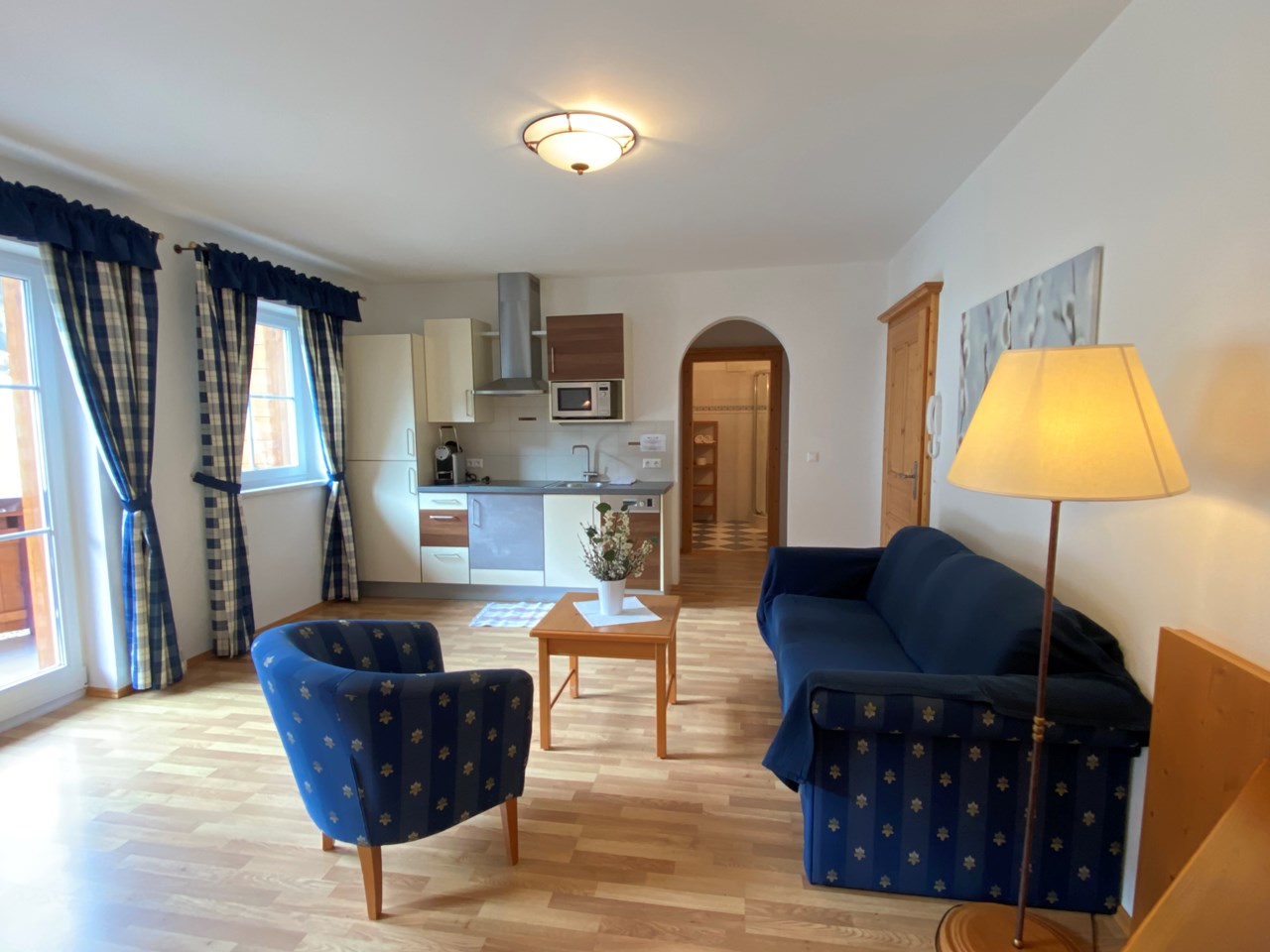 Apart-Pension Wesenauerhof Vorstellung der Zimmer Appartement TYP I Bergblick (2-3 Pers)