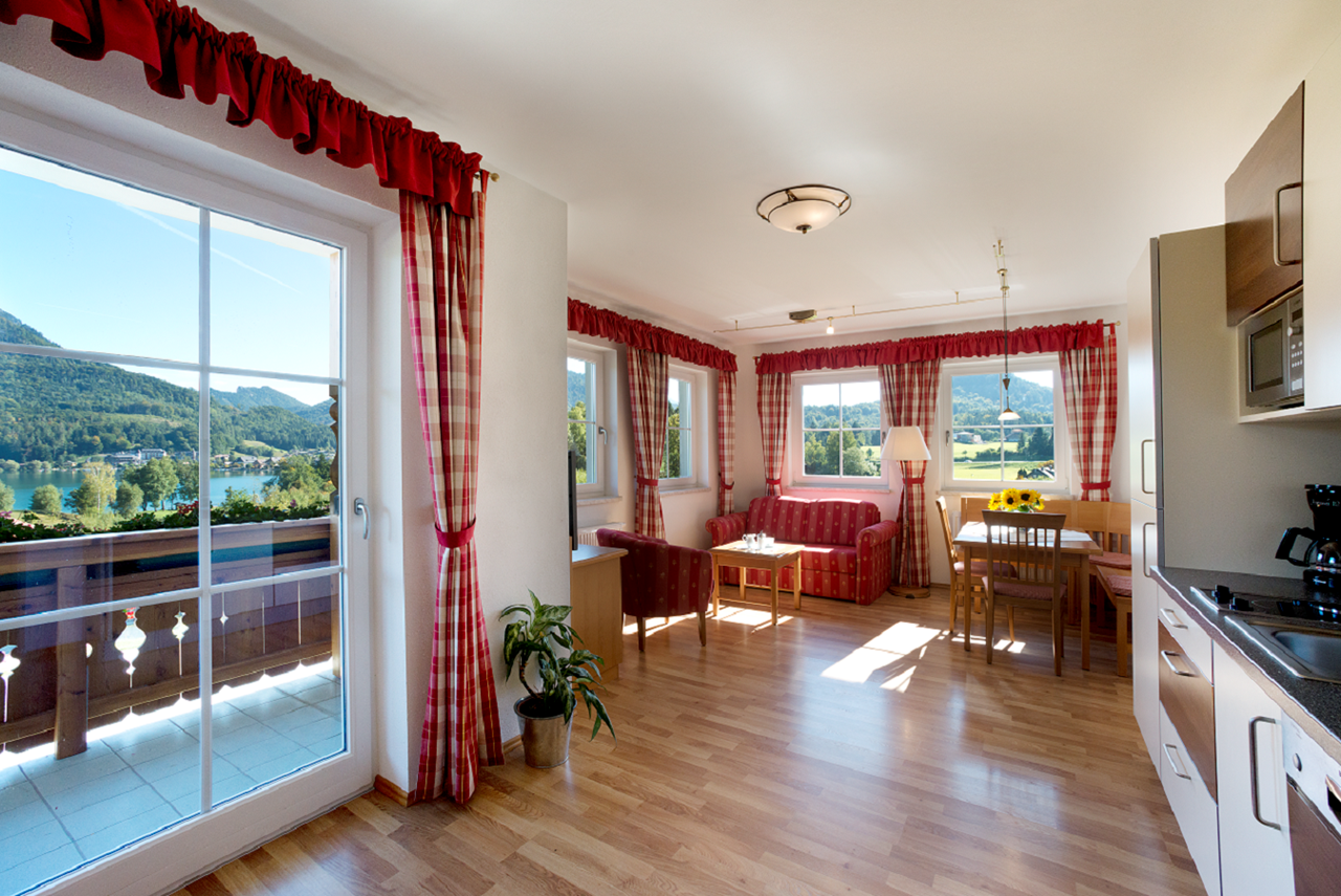 Apart-Pension Wesenauerhof Vorstellung der Zimmer Appartement TYP II Seeblick (4 Pers)