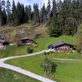 Ferien Bauernhof: Eckwaldhütten Traumlage oberhalb des Bauernhofes - Stranger Leitengut-Eckwald