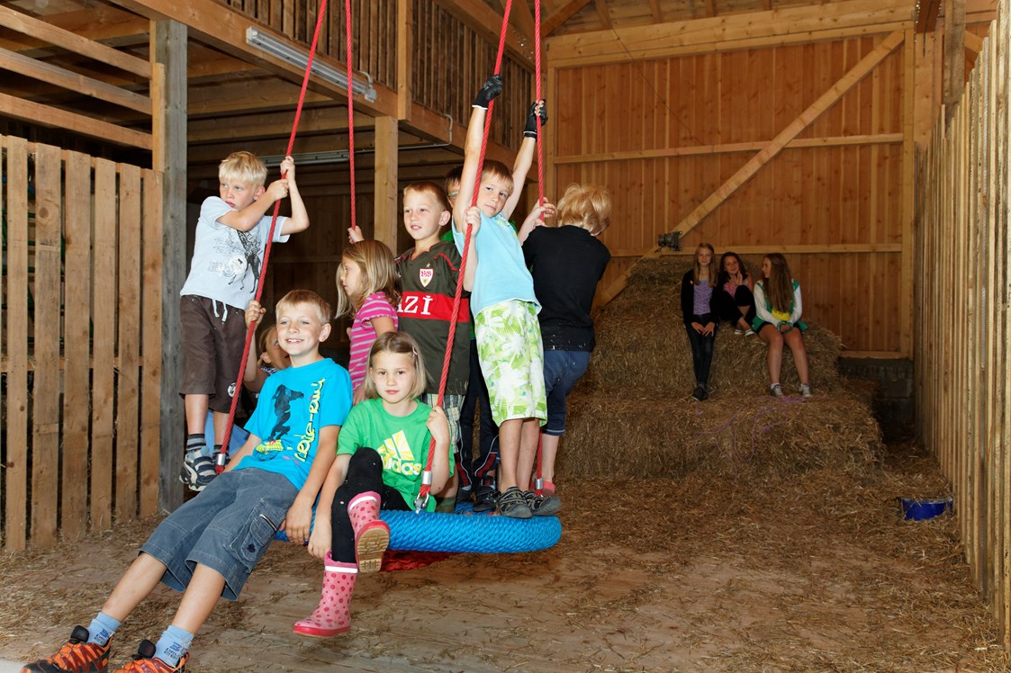 Ferien Bauernhof: Spielscheune - Kinderparadies BIO-Erlebnisbauernhof