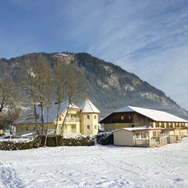 Ferien Bauernhof: Hof südseitig im Winter - Ferien am Talhof