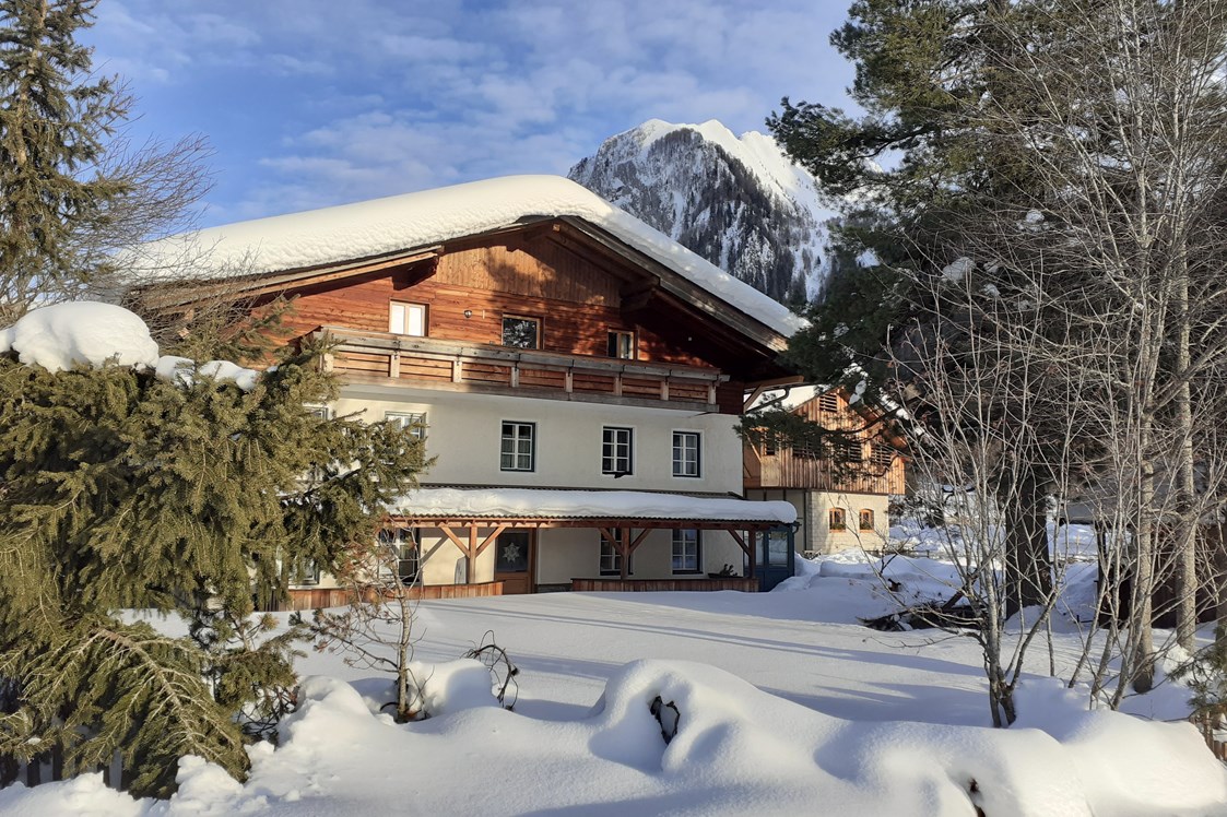 Ferien Bauernhof: Schneedecke im Winter auf dem Matzilerhof - Matzilerhof