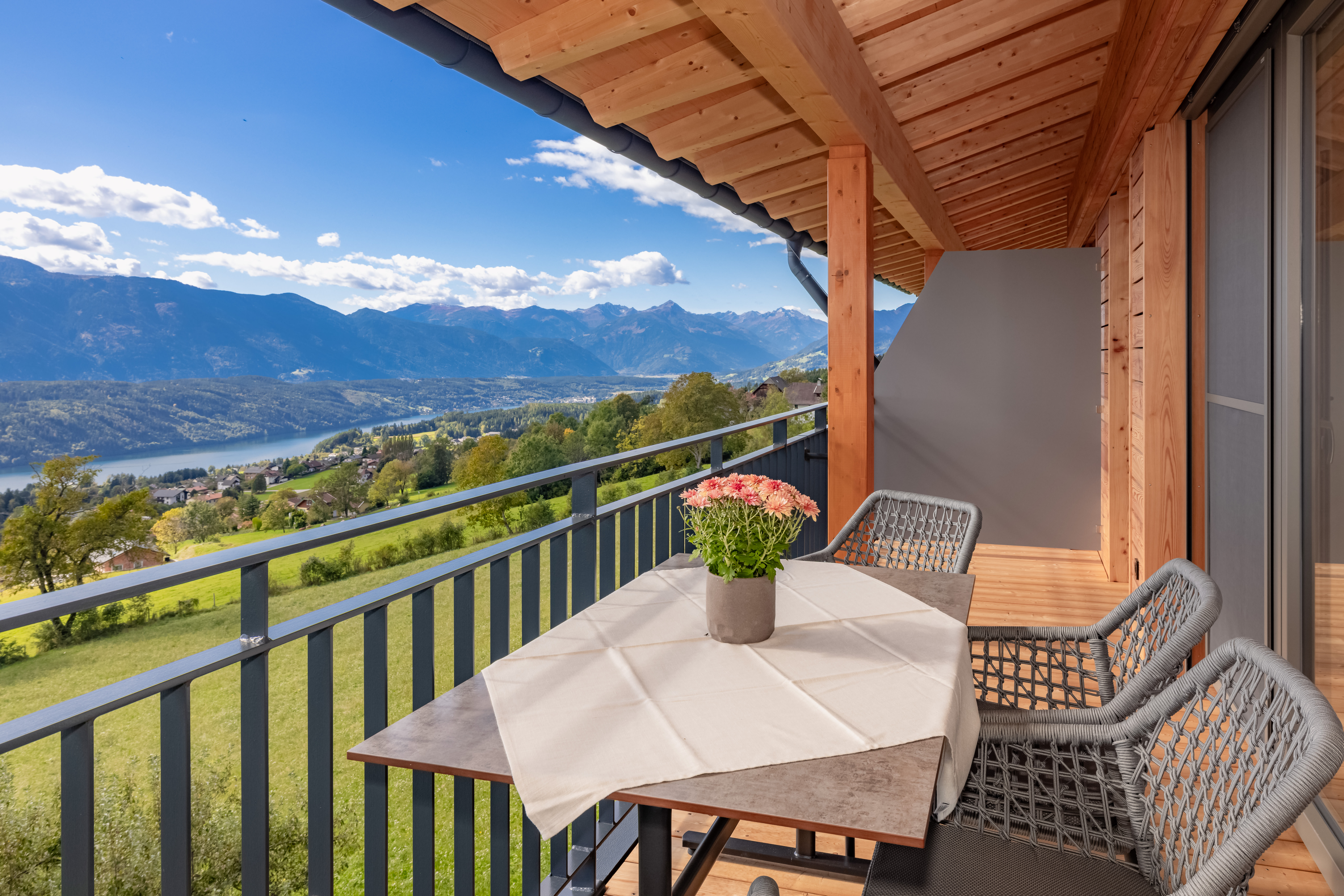 Ferien Bauernhof: Ausblick Adlerhorst - Bio- und Vitalbauernhof Bacherhof - Soba