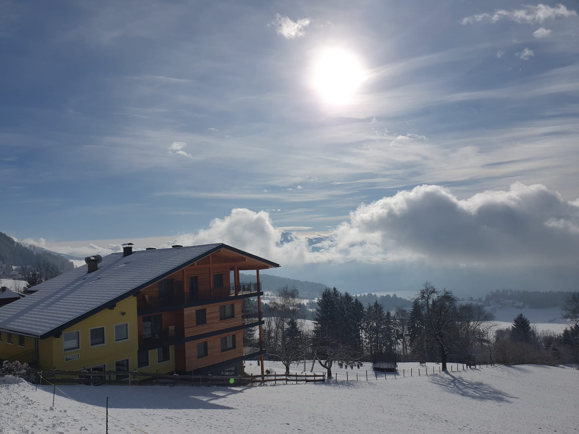 Ferien Bauernhof: Winter am Bacherhof - Bio- und Vitalbauernhof Bacherhof - Kmečko dvorišče, pozimi, Zunanji prostor