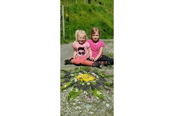 Ferien Bauernhof: Mandala aus schönen Wiesenblumen - Ferienwohnungen Perfeldhof