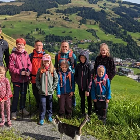 Ferien Bauernhof: Am Start zur familientauglichen Hauswanderung - Ferienwohnungen Perfeldhof