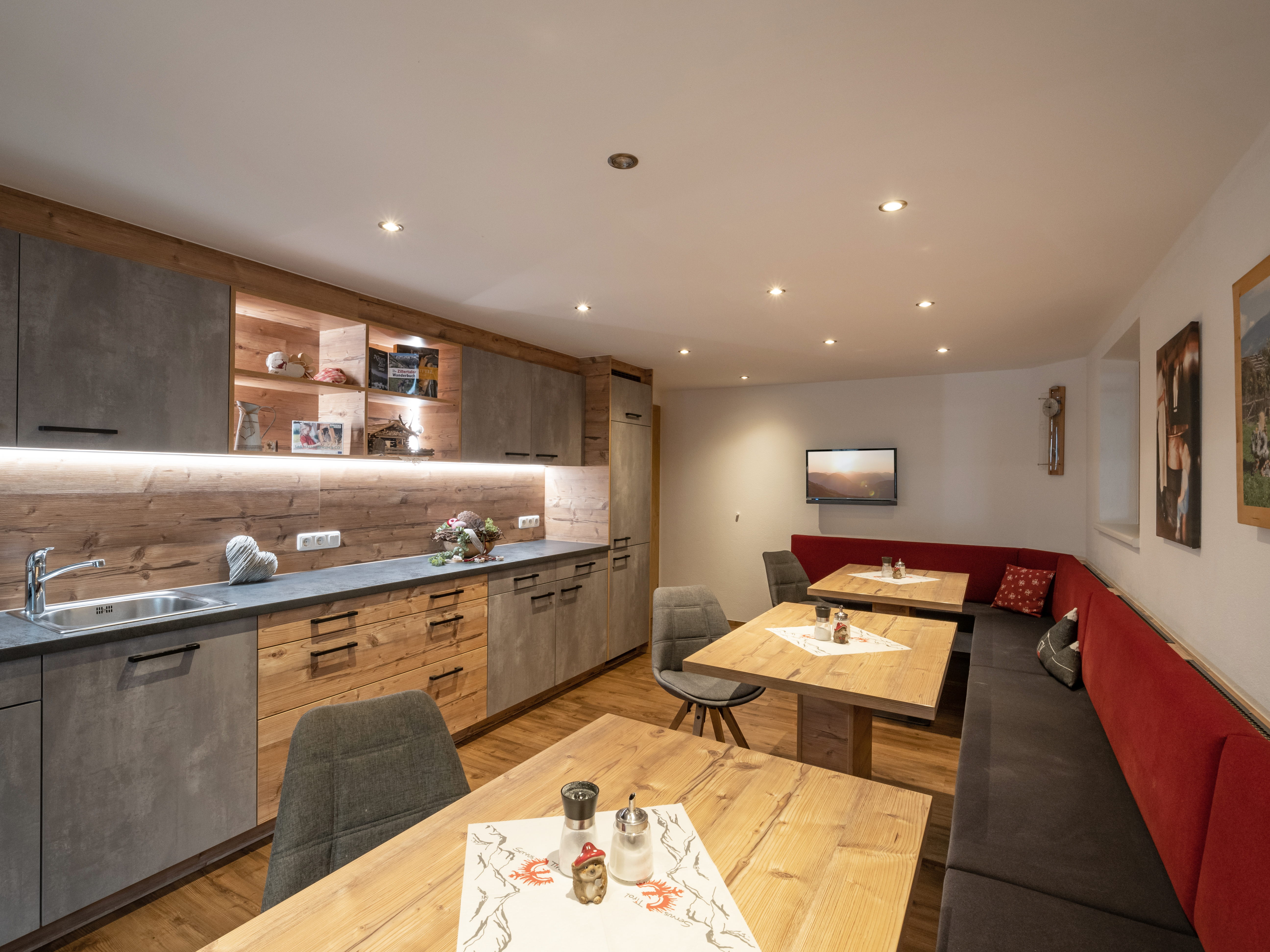 Ferien Bauernhof: Frühstücksraum - Freihaushof