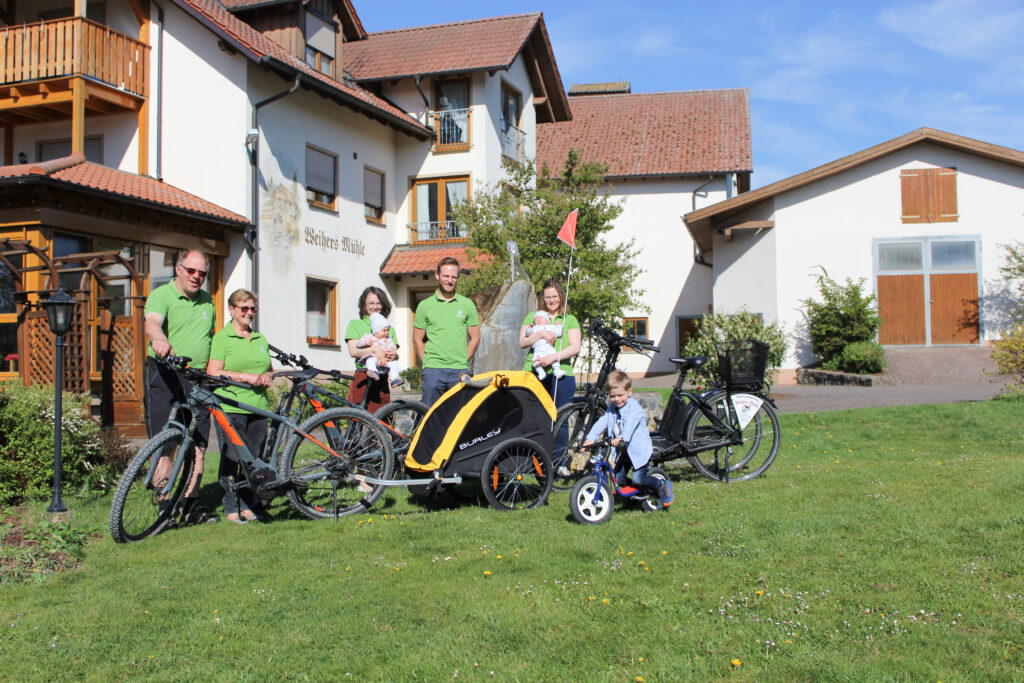 Ferien Bauernhof: Radfahrer willkommen - Wellness Bauernhof Weihersmühle