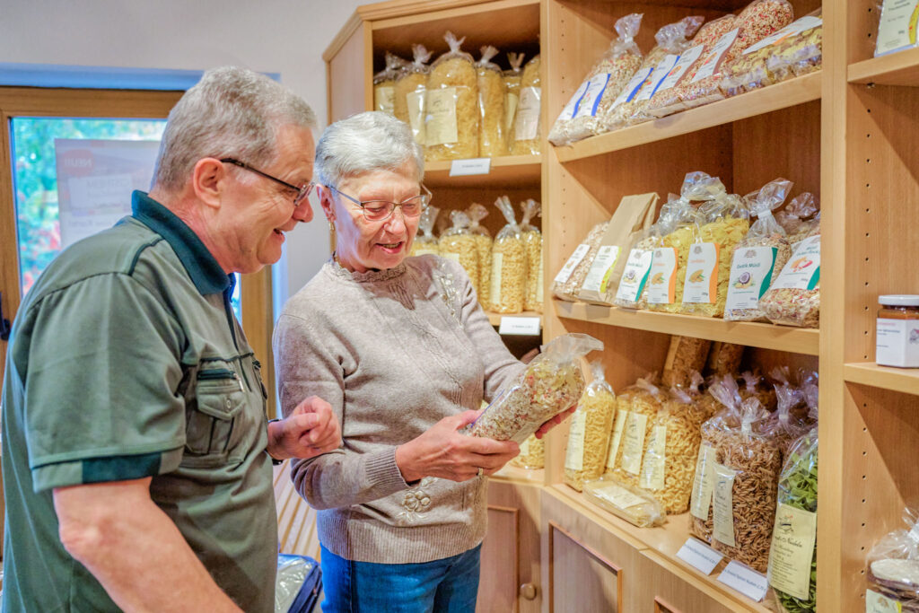 Ferien Bauernhof: Mühlenladen - Wellness Bauernhof Weihersmühle