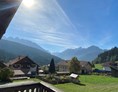 Ferien Bauernhof: Ausblick von der Terrasse auf die Dolomiten  - Hof Summerer