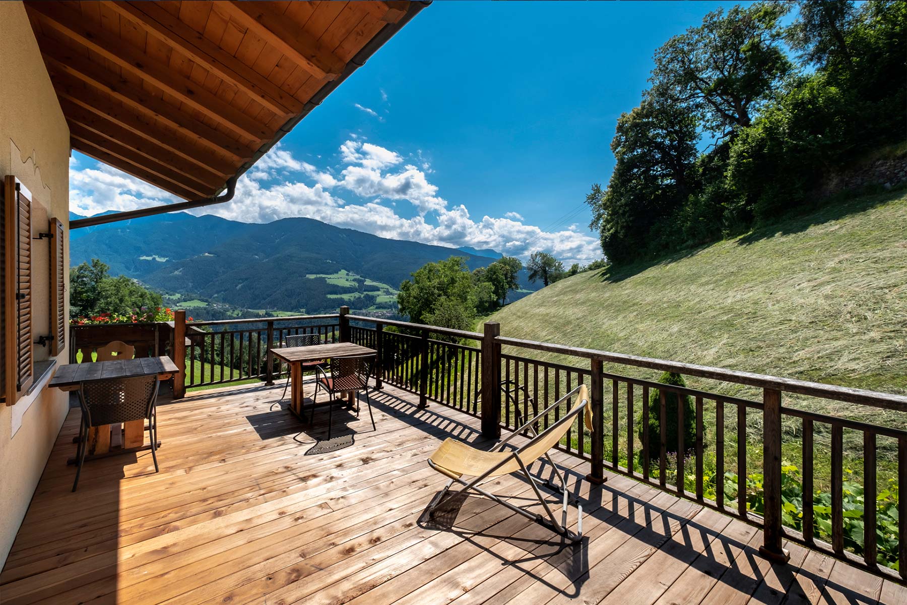 Thalerhof Feldthurns im Eisacktal Presentatie van de kamers Vakantiewoning Rozemarijn