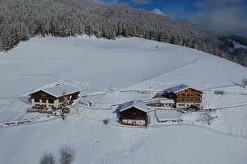 Ferien Bauernhof: Der Ortlerhof im Winter. - Ortlerhof im Ultental
