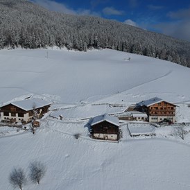 Ferien Bauernhof: Der Ortlerhof im Winter. - Ortlerhof im Ultental