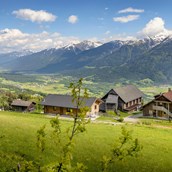 Ferien Bauernhof - der Panoramahof mit Blick ins Gailtal und auf die Karnischen Alpen - Panoramahof am Goldberg