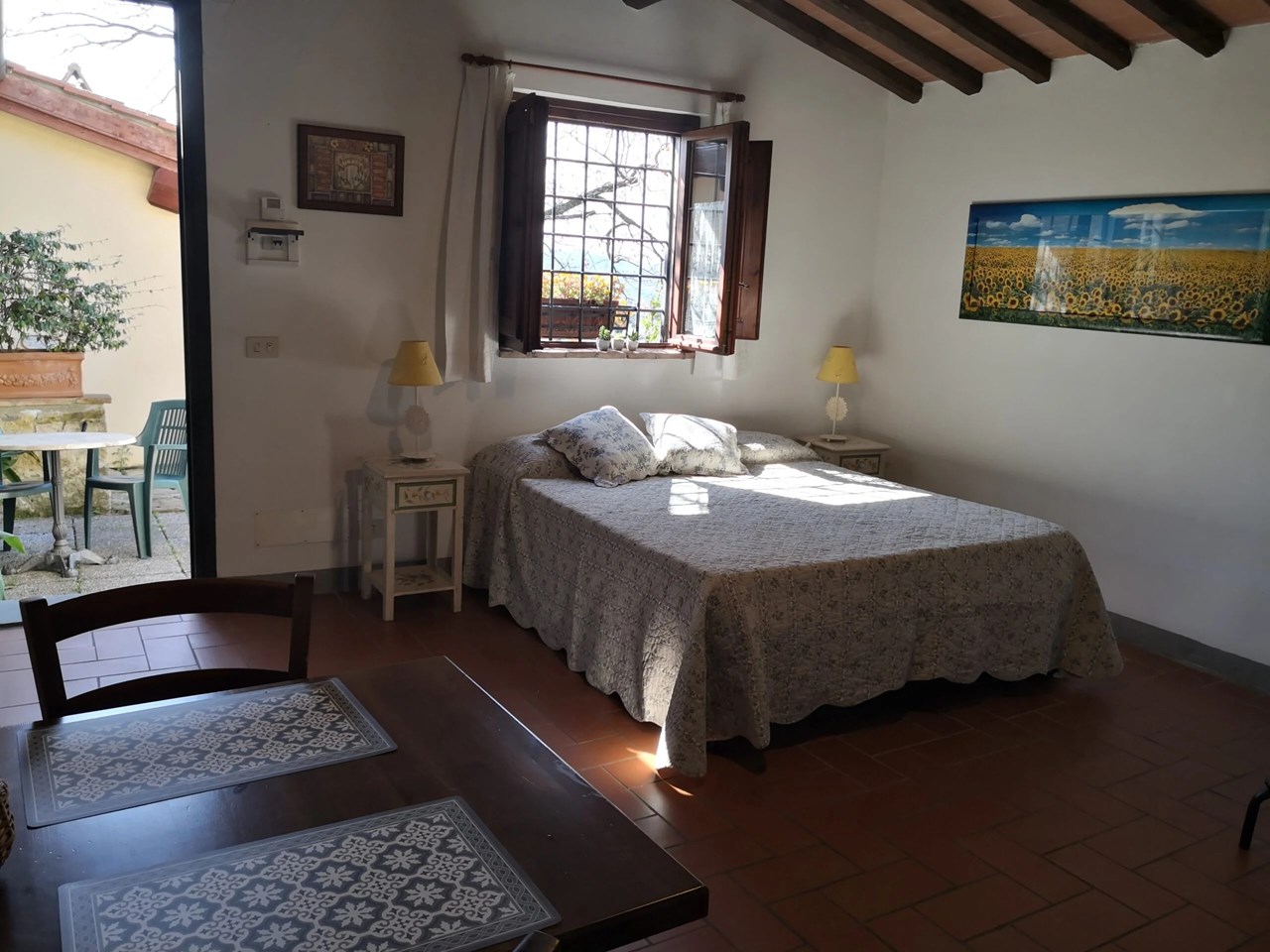 Agriturismo Fattoria di Poggiopiano  Vorstellung der Zimmer ORCIAIA IN DER SONNE