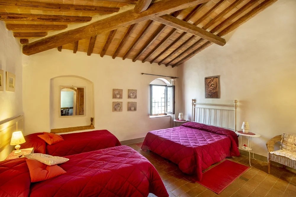 Agriturismo Fattoria di Poggiopiano  Vorstellung der Zimmer AM KAMIN