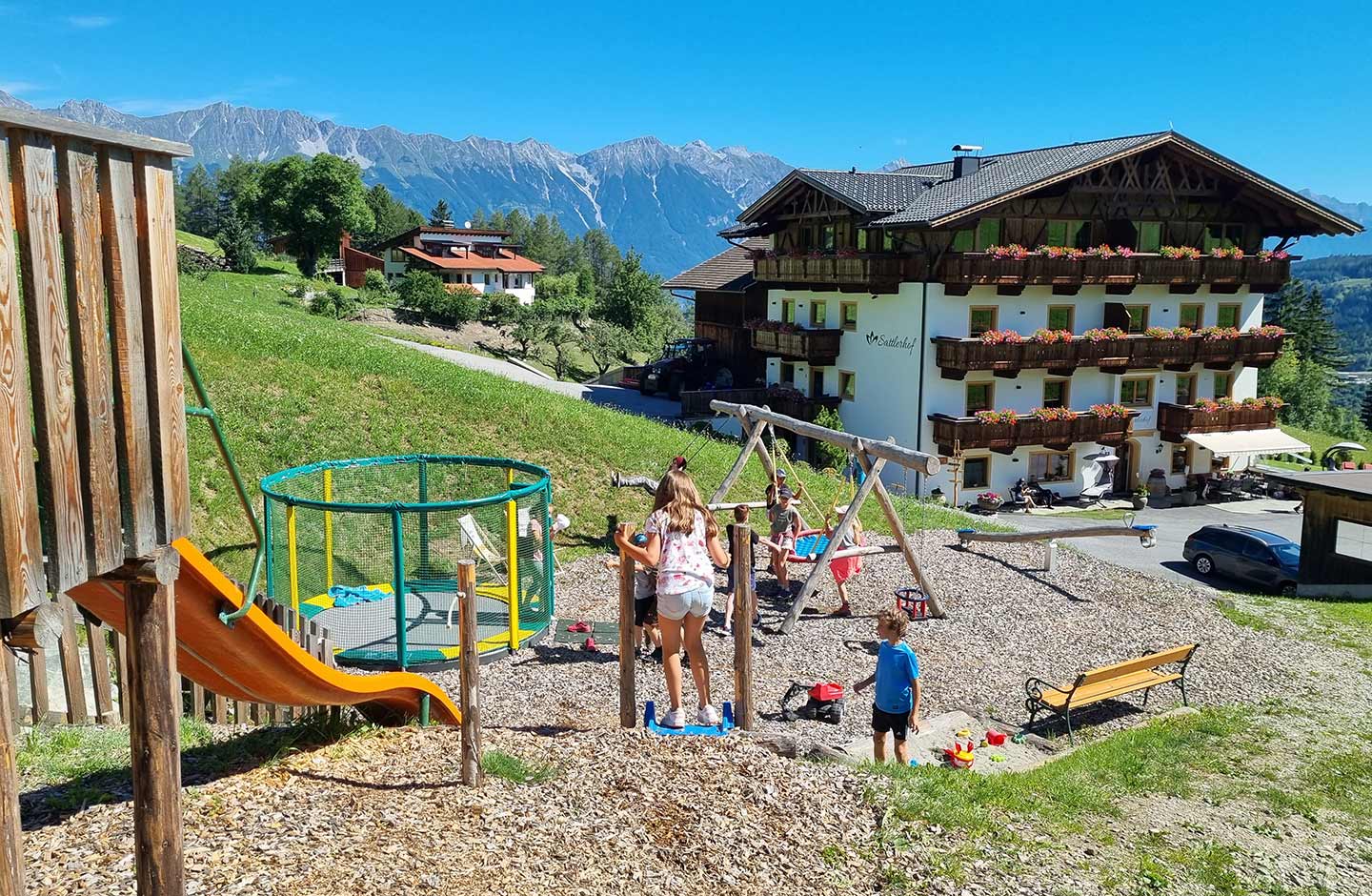 vacances à la ferme - Mayrhofen (Mayrhofen) - großer Spielplatz beim Hof - Sattlerhof
